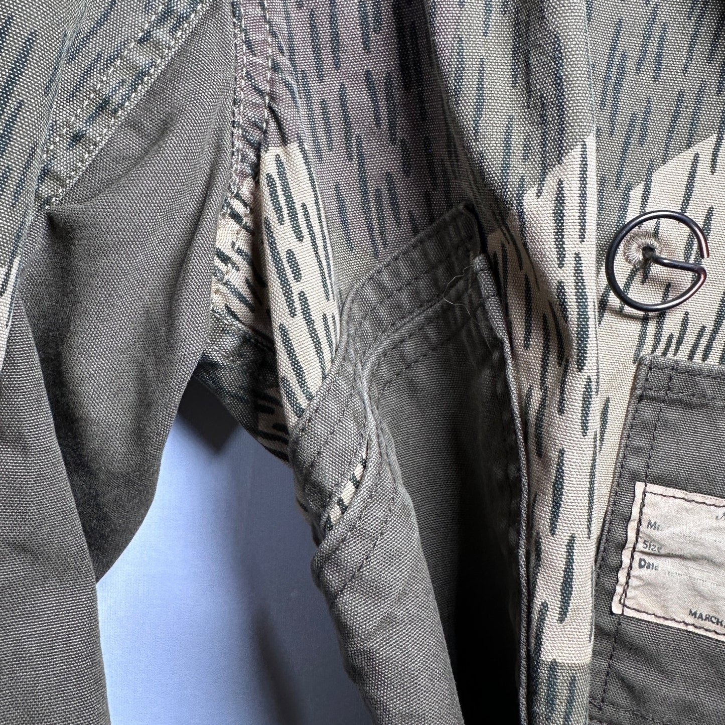 Kapital Military-Style Rain Camo Belted Parka