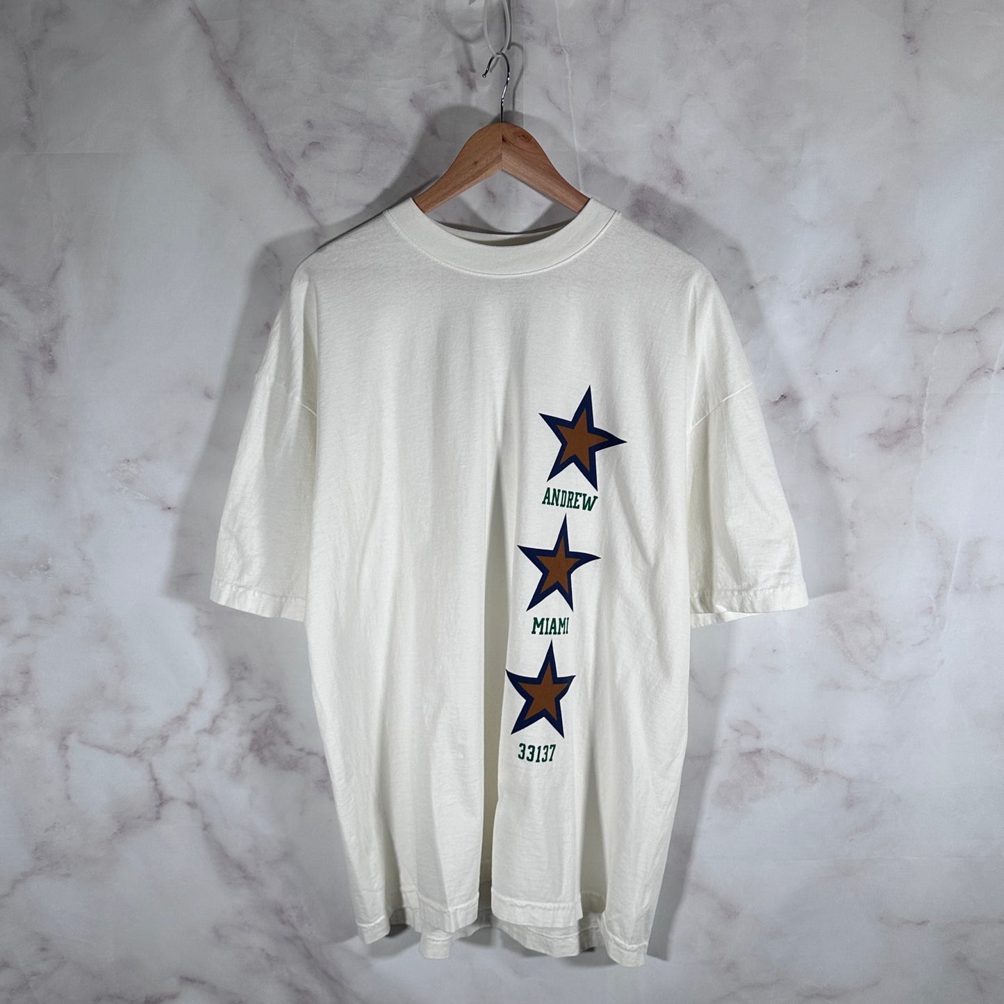 Andrew Miami White Star Tee