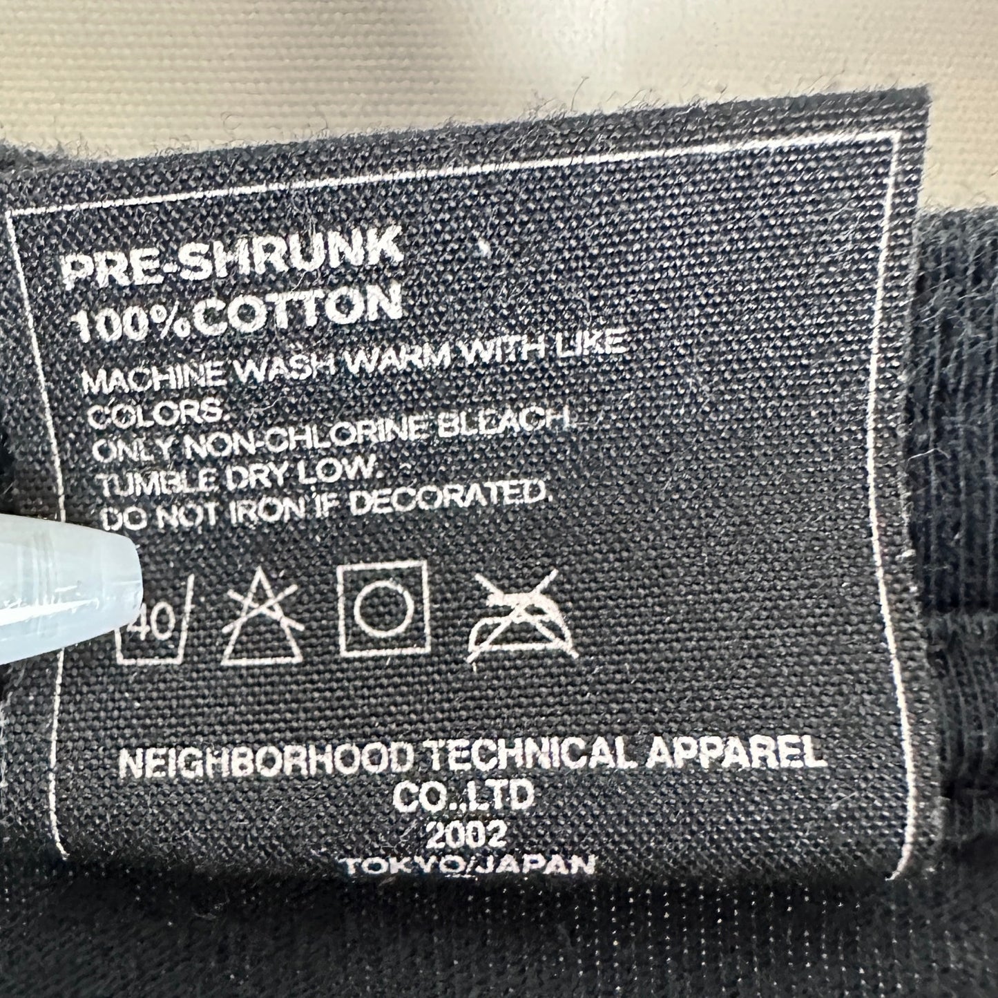 Neighborhood 2002 Archive Black Text Tee