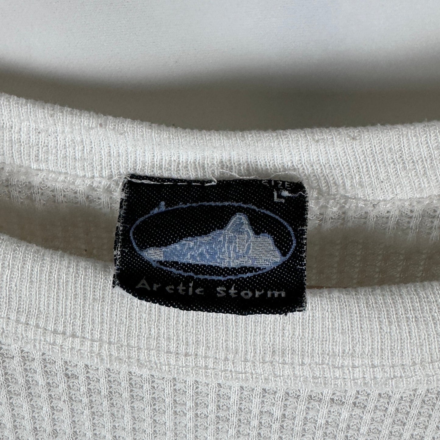 Vintage White Arctic Storm Thermal Longsleeve