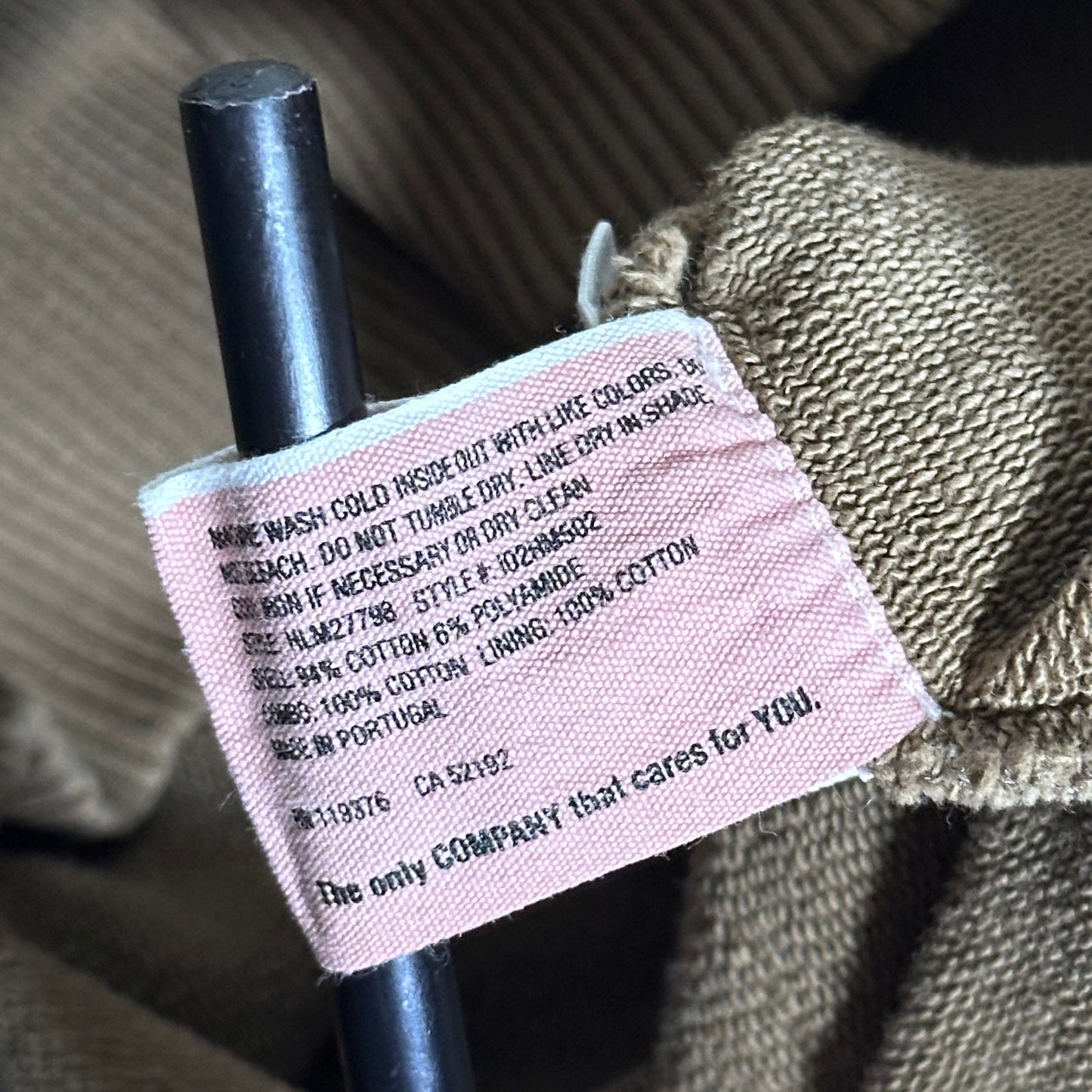 Helmut Lang Olive Double Hem Hoodie