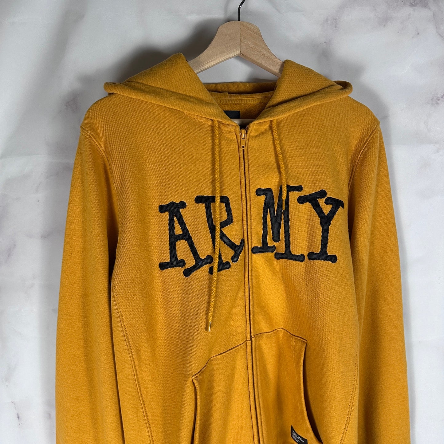 Stussy Yellow Army Zip-Up Hoodie