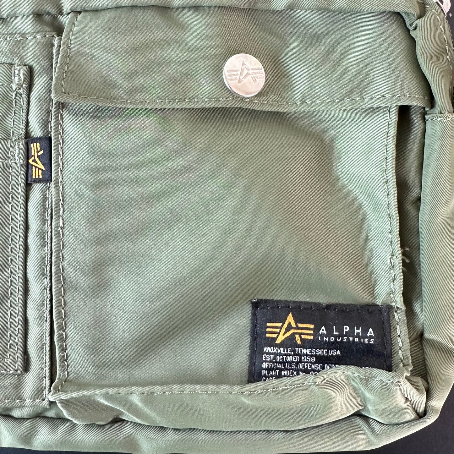 Alpha Industries Japan Green Crossbody MA-1 Bag