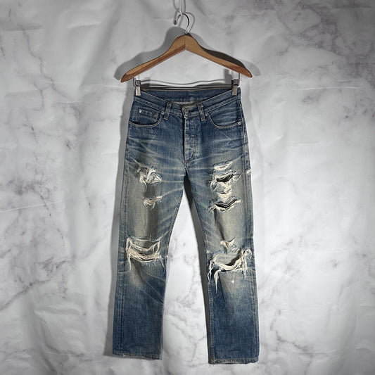 Helmut Lang Thrashed Selvedge Denim Jeans