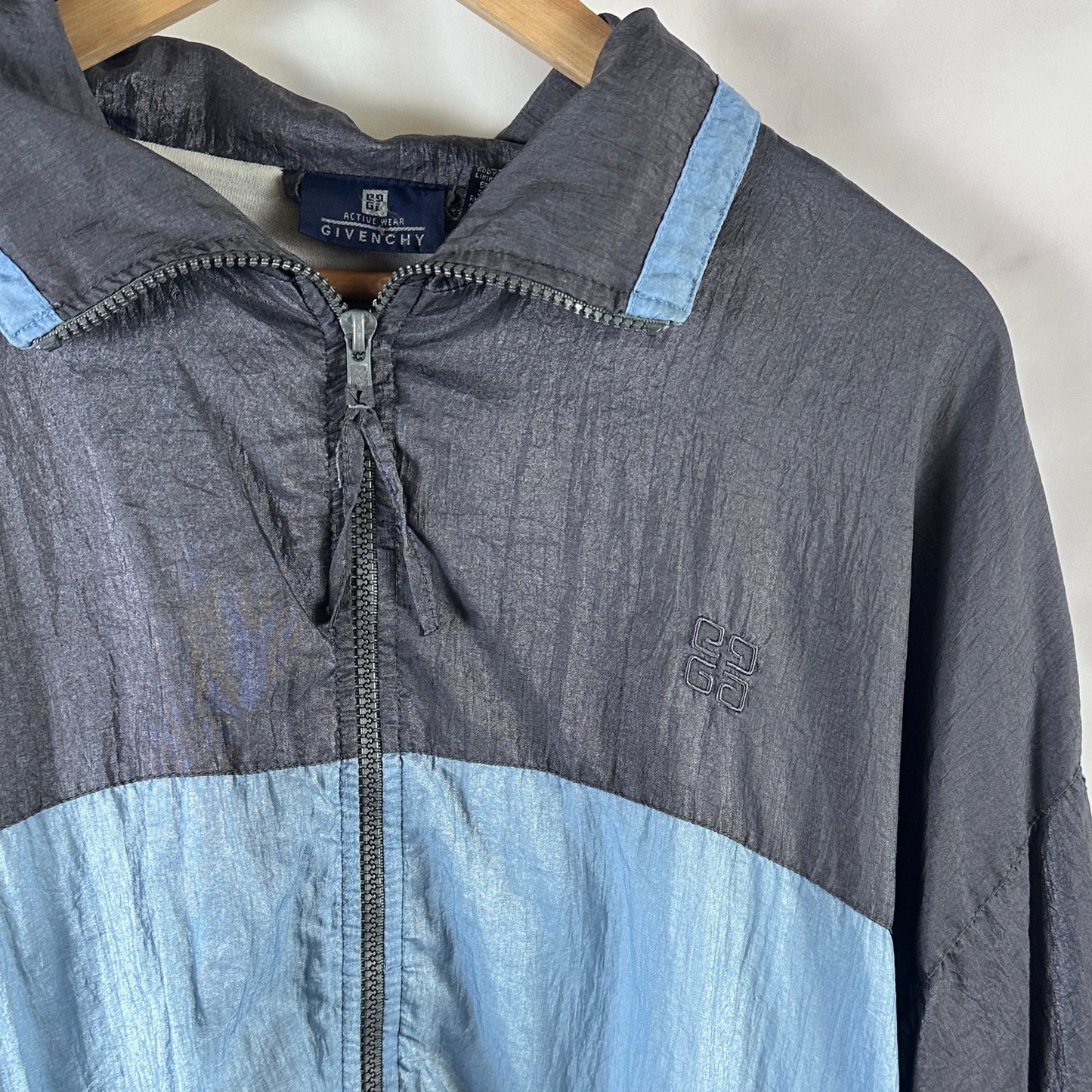 Vintage Givenchy Grey/Blue Track Jacket