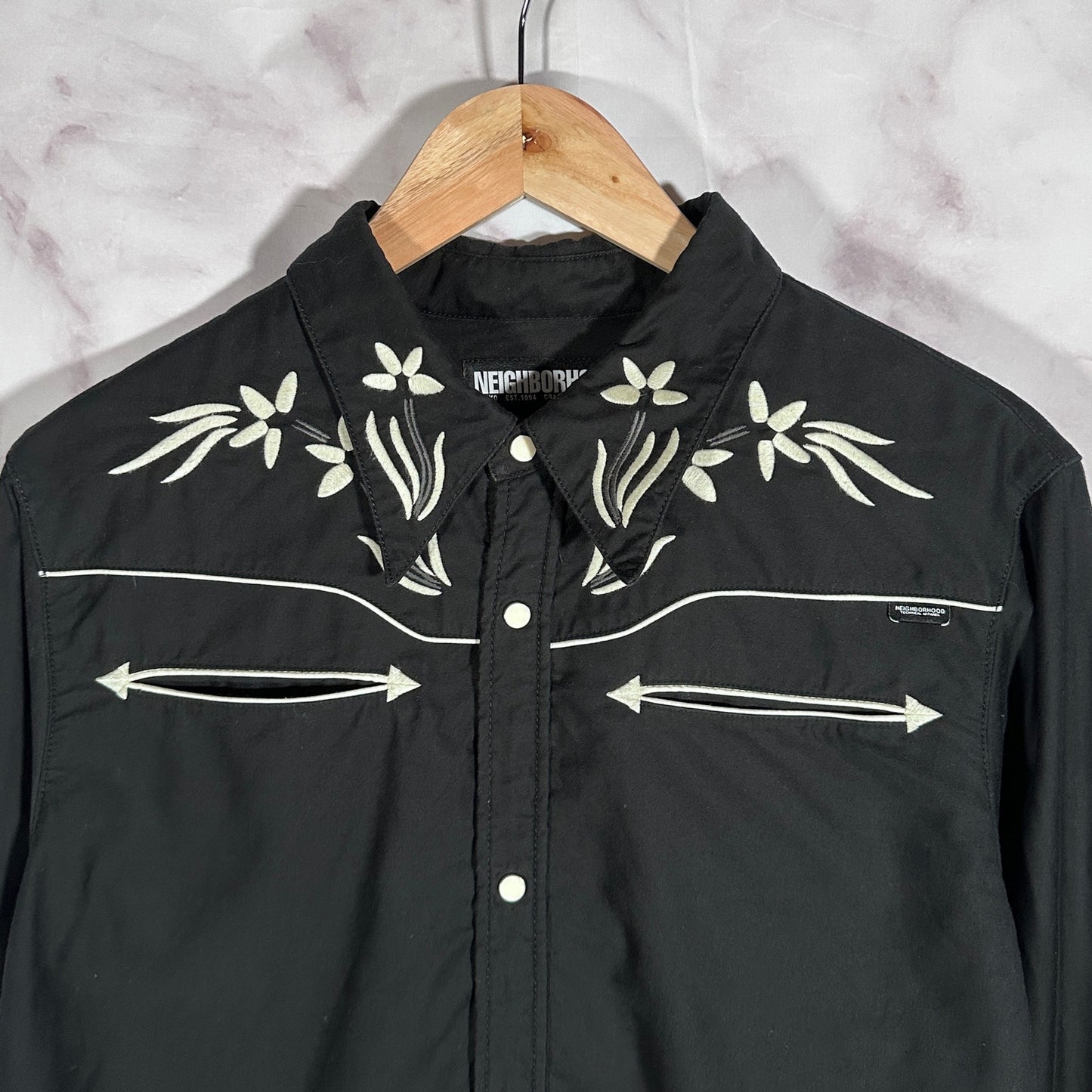 Neighborhood Black Nashville Western Button Up