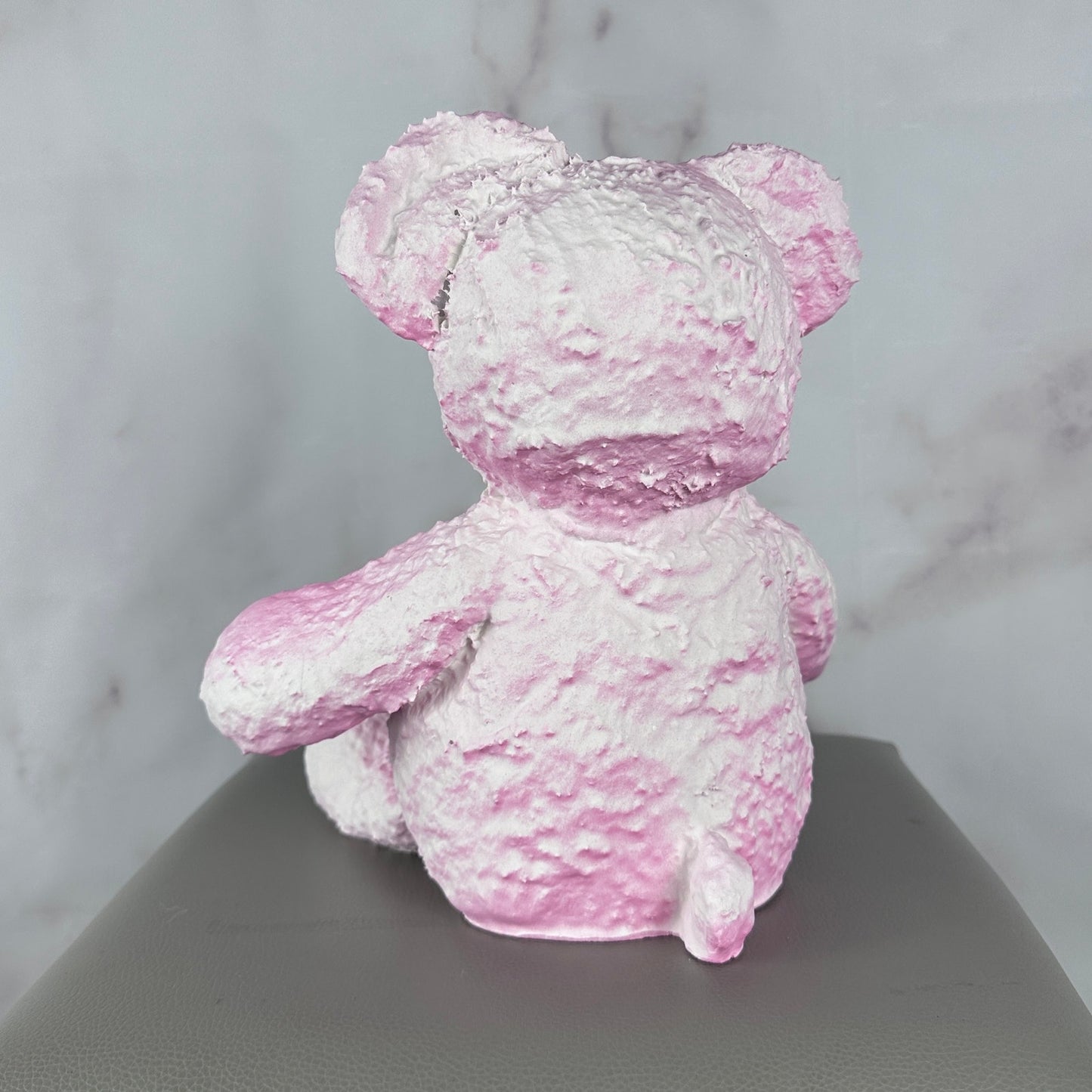 Daniel Arsham Pink Cracked Bear Figure