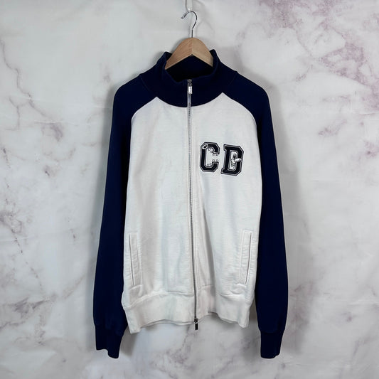 Dior x Kenny Scharf White/Navy Zip-Up Sweatshirt
