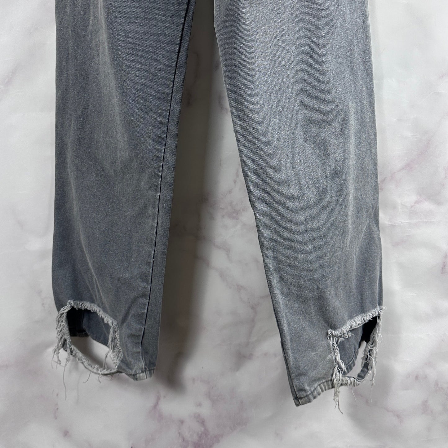 Alyx Distressed Grey Double Knee Slacker Carpenter Pants & Belt