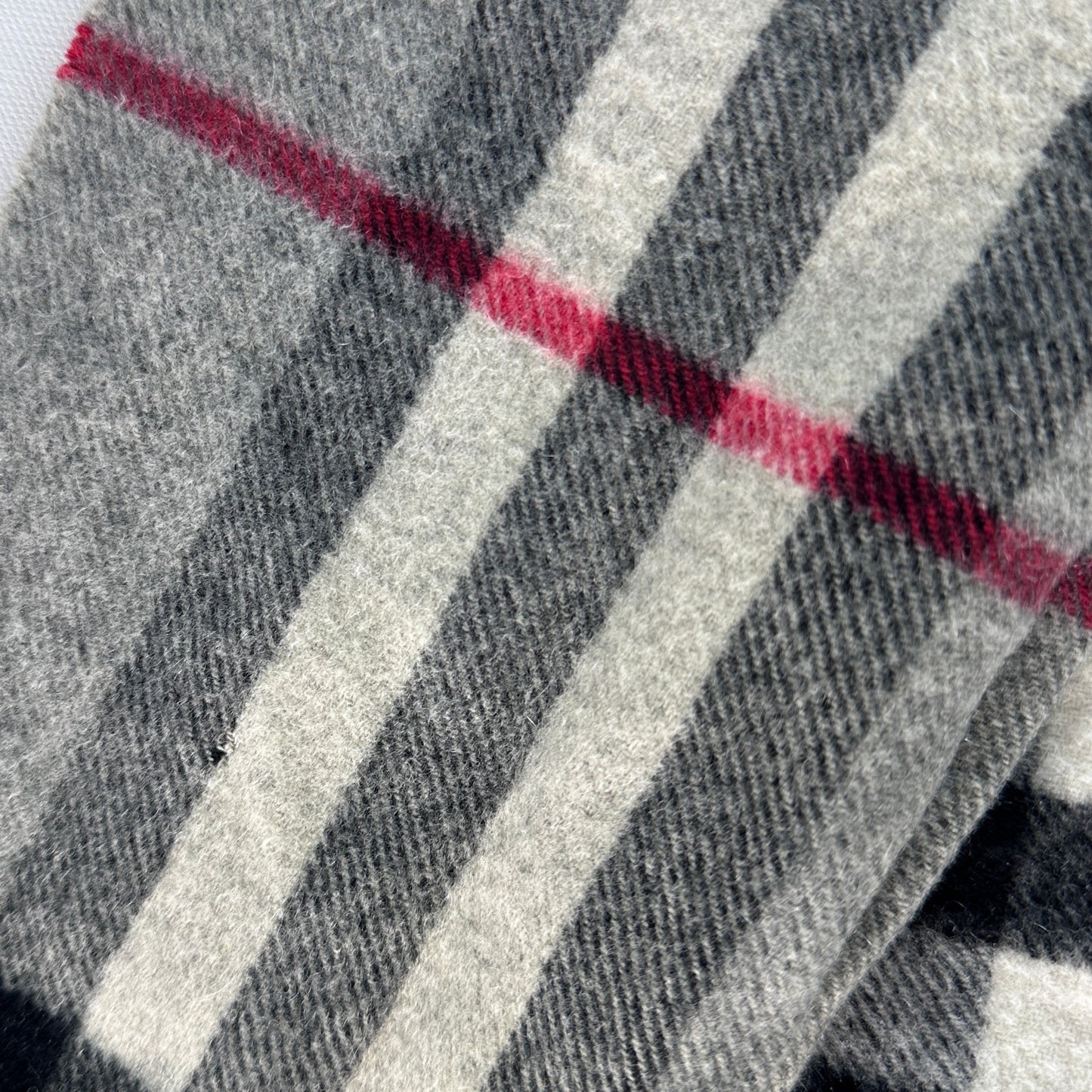 Burberry Nova Check Plaid Cashmere Scarf