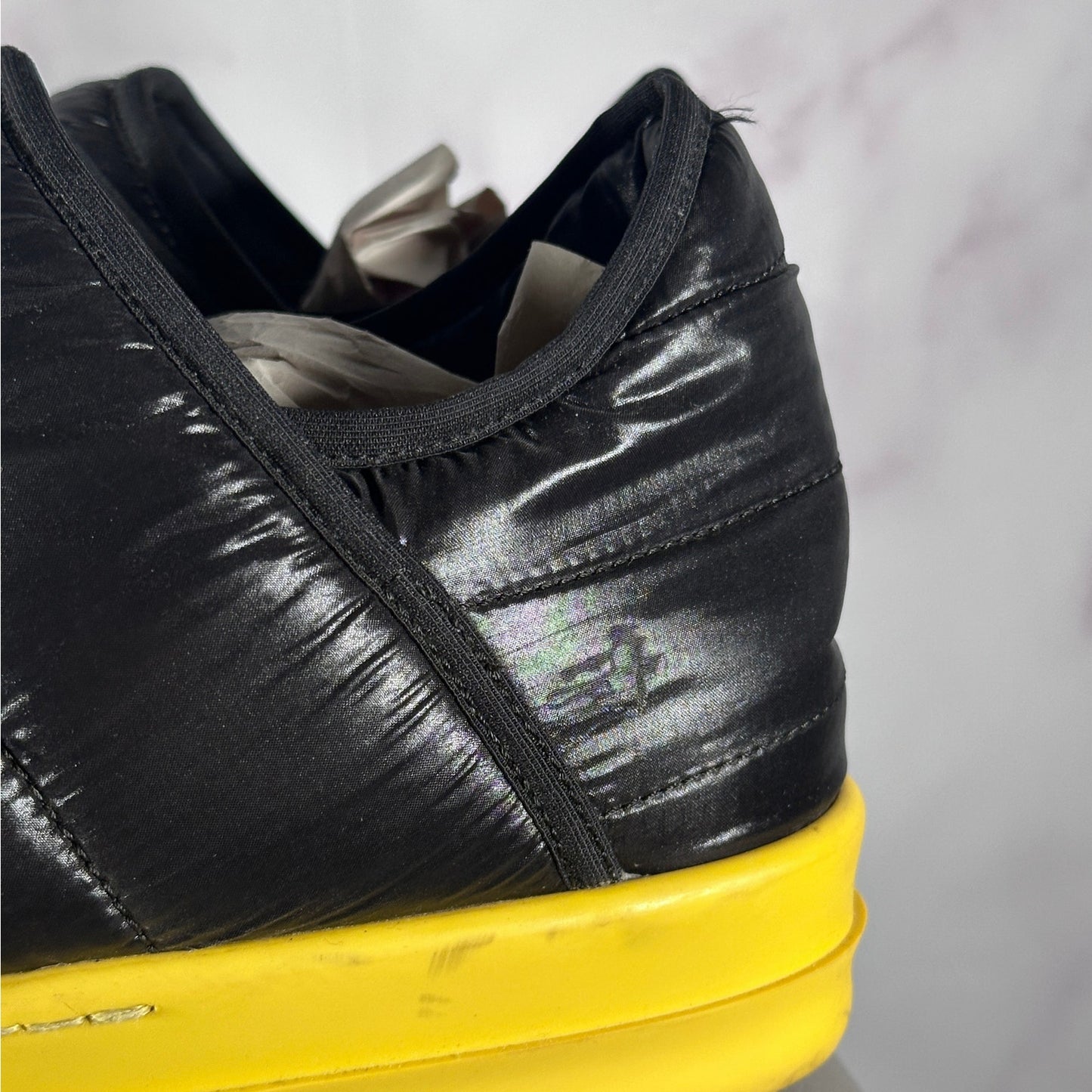 Rick Owens DRKSHDW Black Puffer Slip Ramone