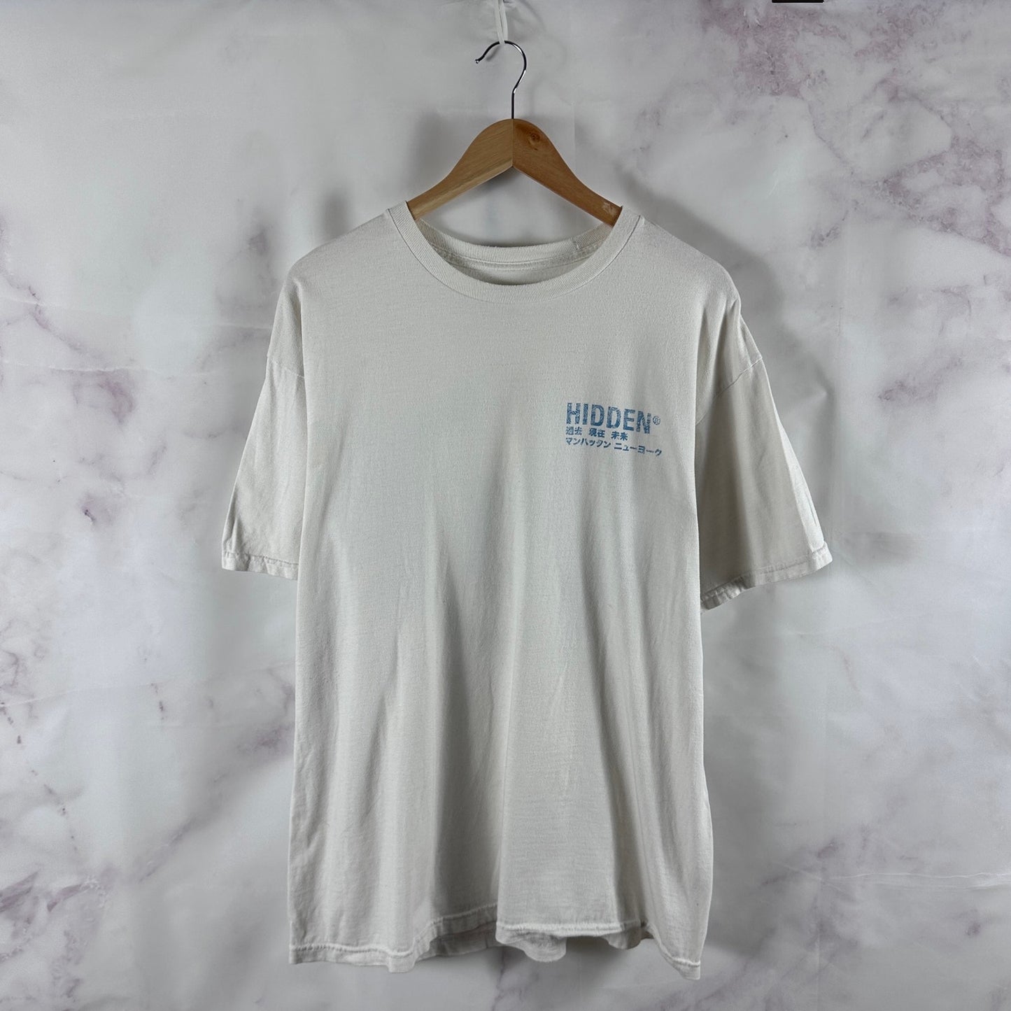Hidden NY White/Blue Paisley Tee