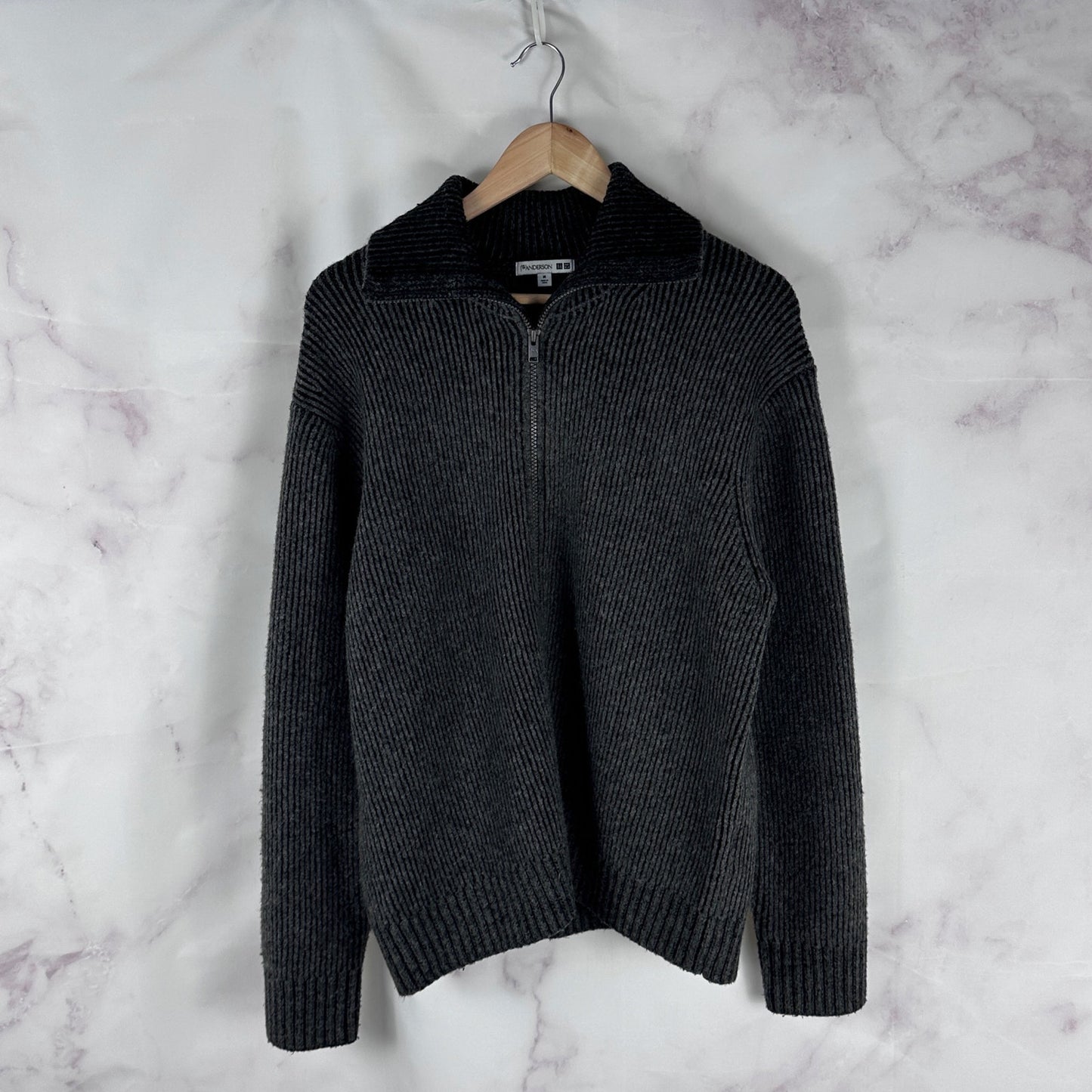 J.W. Anderson x Uniqlo Grey Quarter Zip Sweater