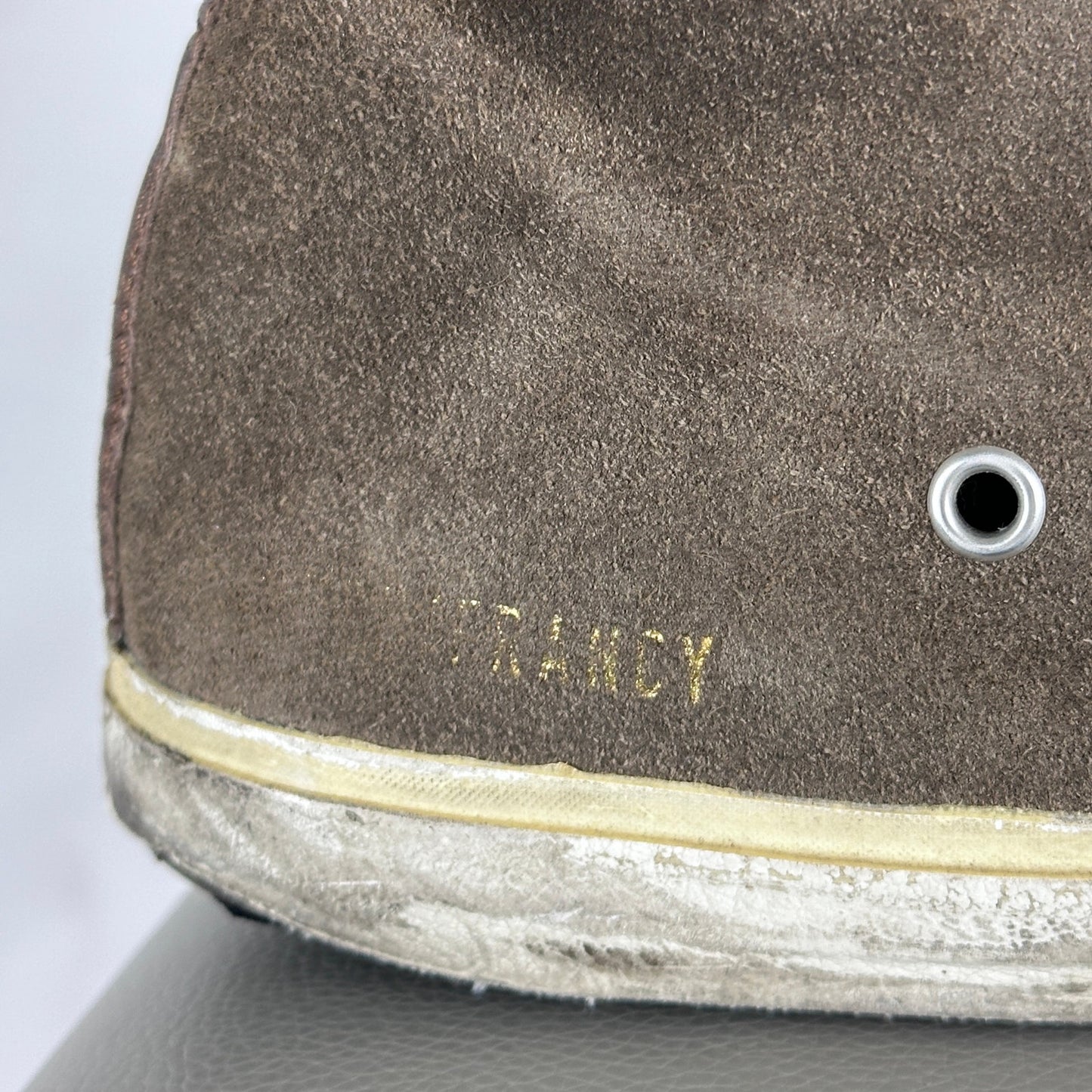 Golden Goose Francy Brown High Top Skate Sneaker