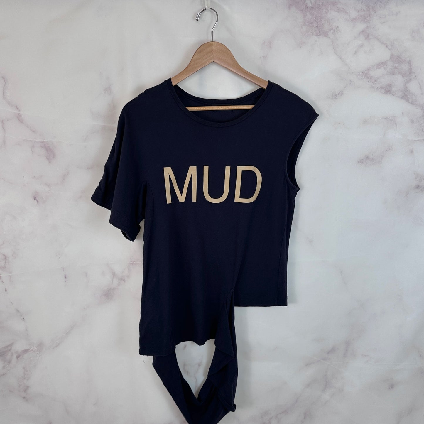 Undercover S/S15 'Mud Rug Navy Deformed Tee