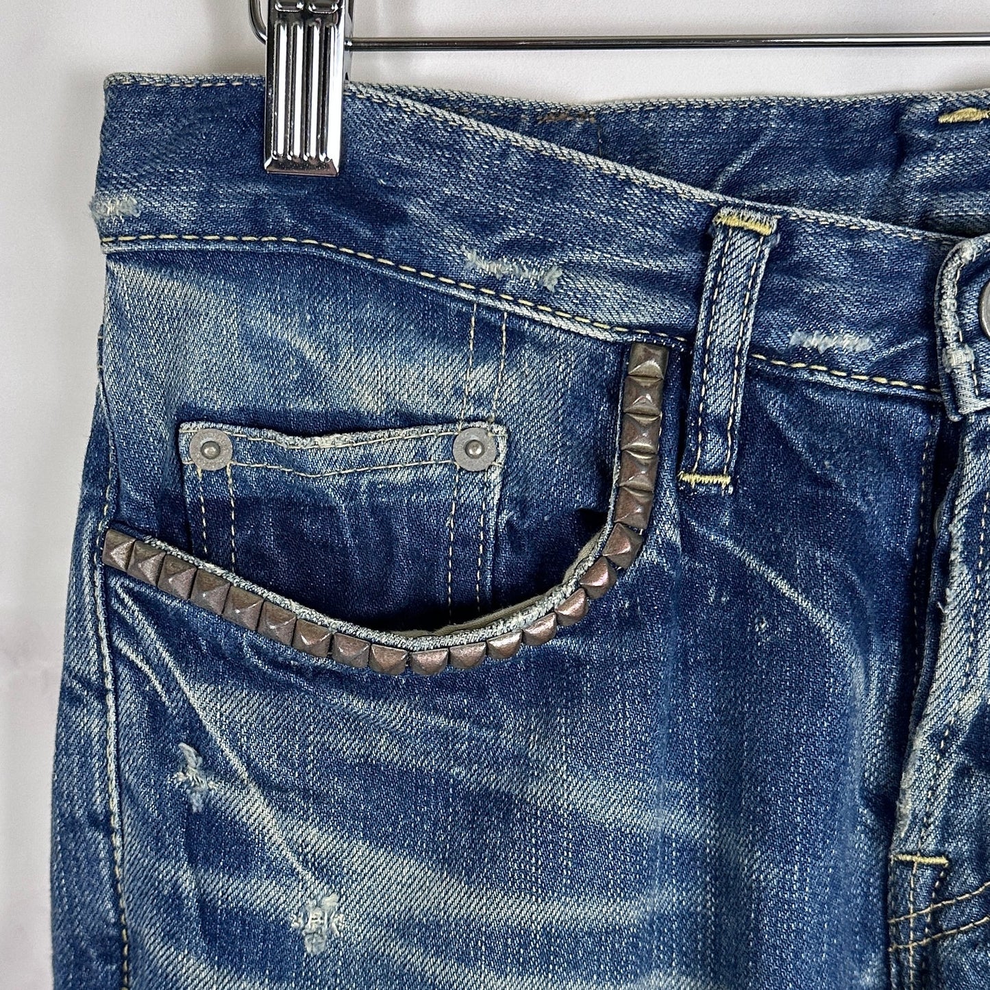 Hysteric Glamour Studded Embroidery Denim Jeans