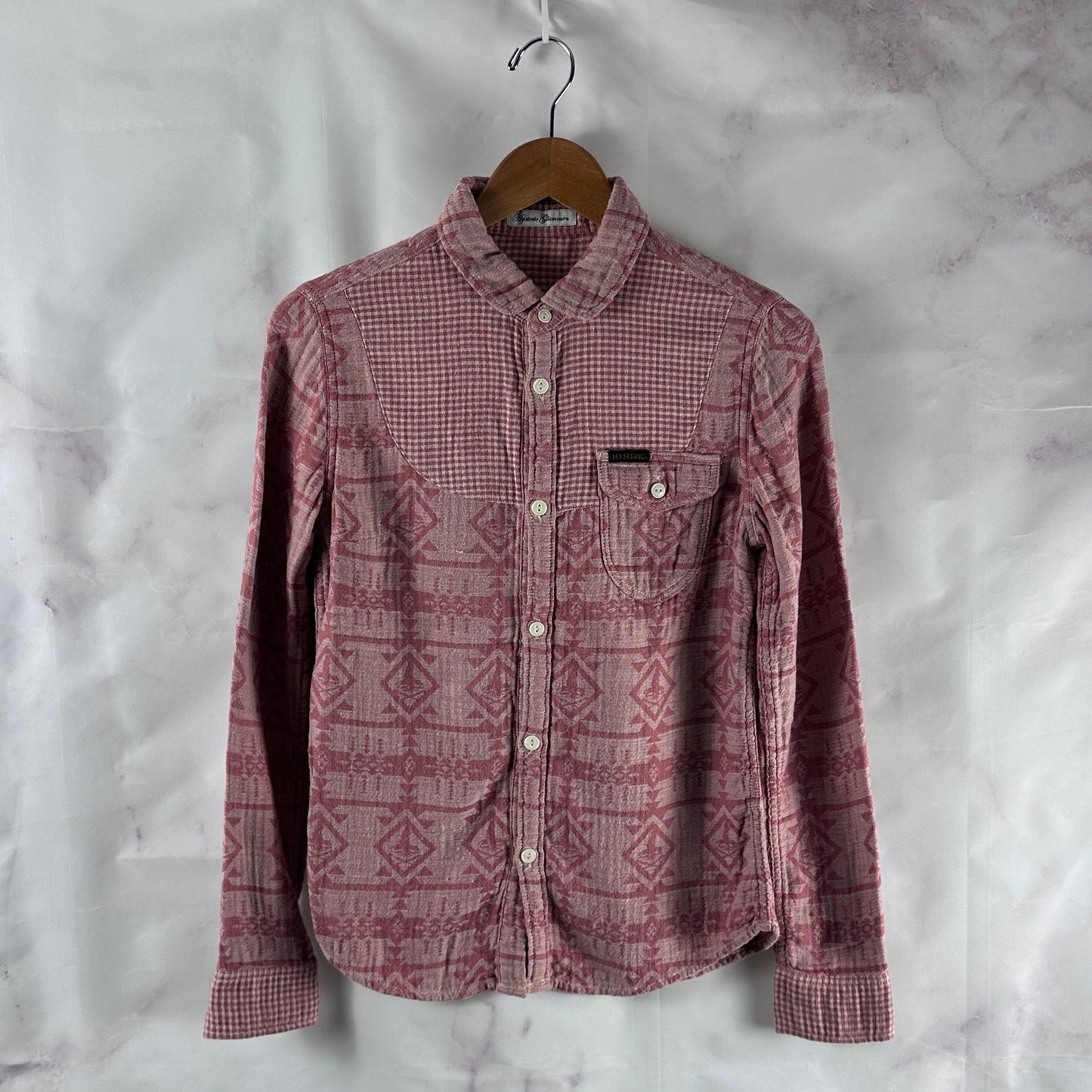 Hysteric Glamour Pink Western Button-Up