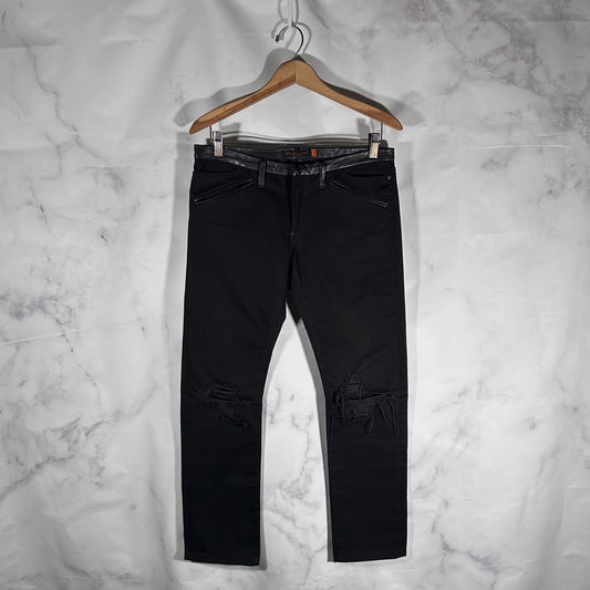 Undercover A/W05 Arts & Crafts Black Cummerbund Denim