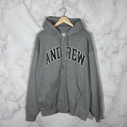 Andrew Grey/Night Camo Zip Hoodie