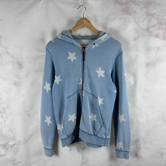 Visvim Artisan Star Blue Zip-Up Hoodie