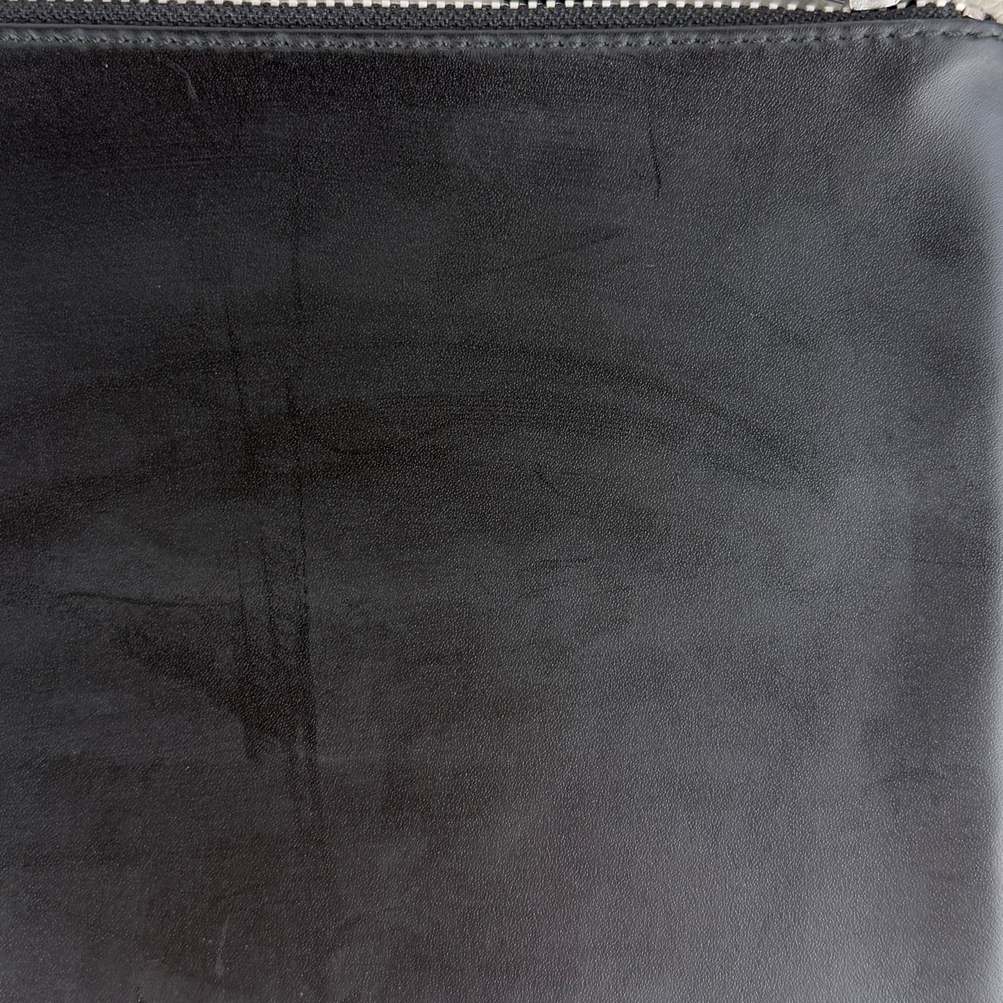 Comme des Garçons x Colette Black Leather Caperino & Peperone Zip Pouch