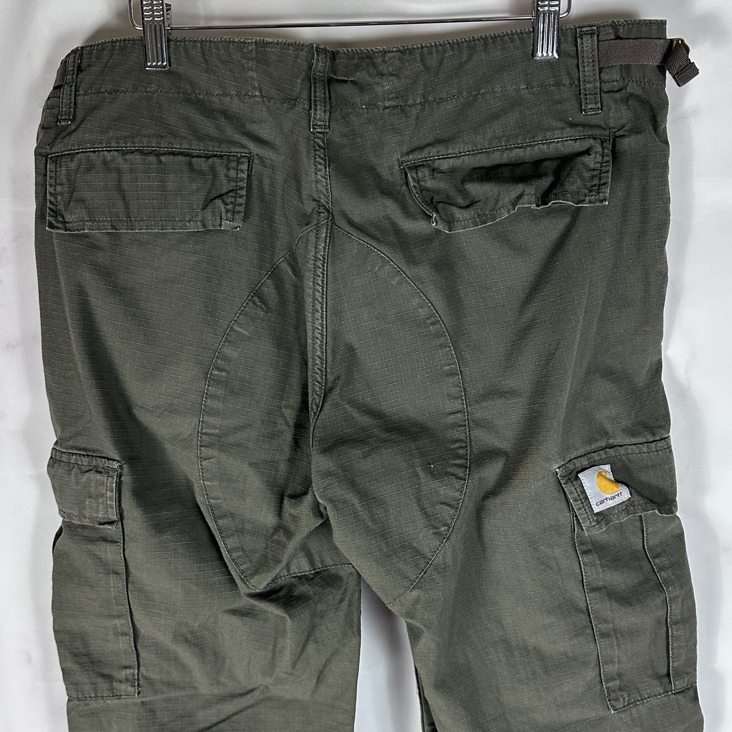Carhartt Work in Progress Green Aviation Pant Ripstop Cargo