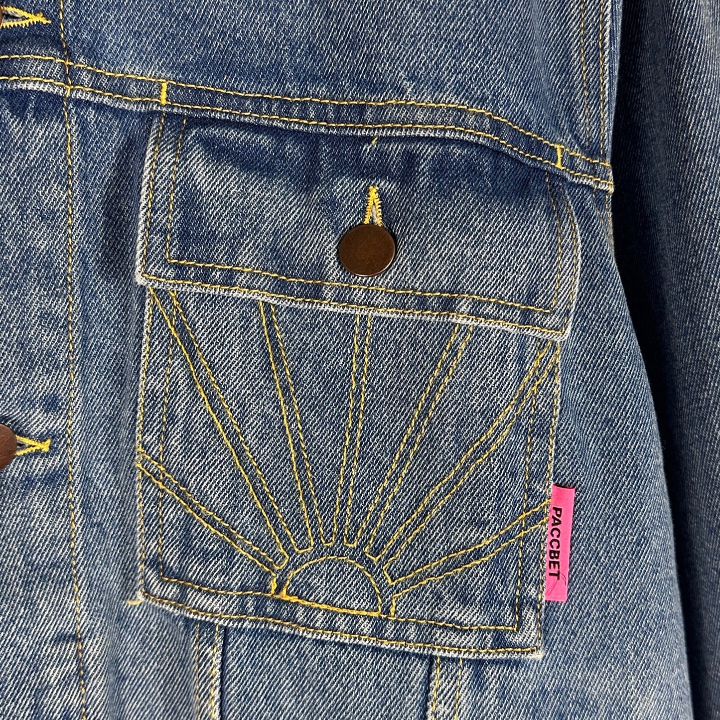 Paccbet RASSVET Embroidered Denim Trucker Jacket