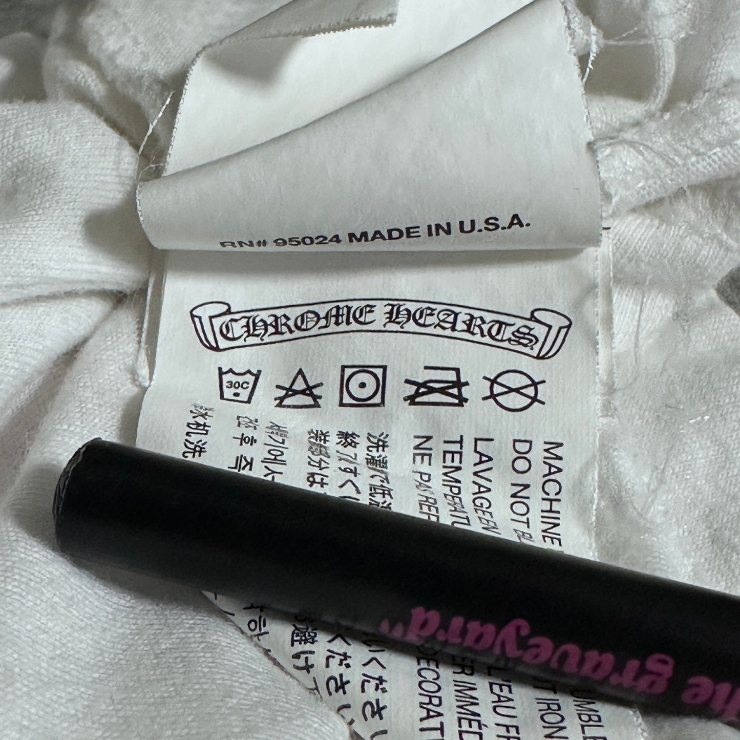 Chrome Hearts White American Flag Tee