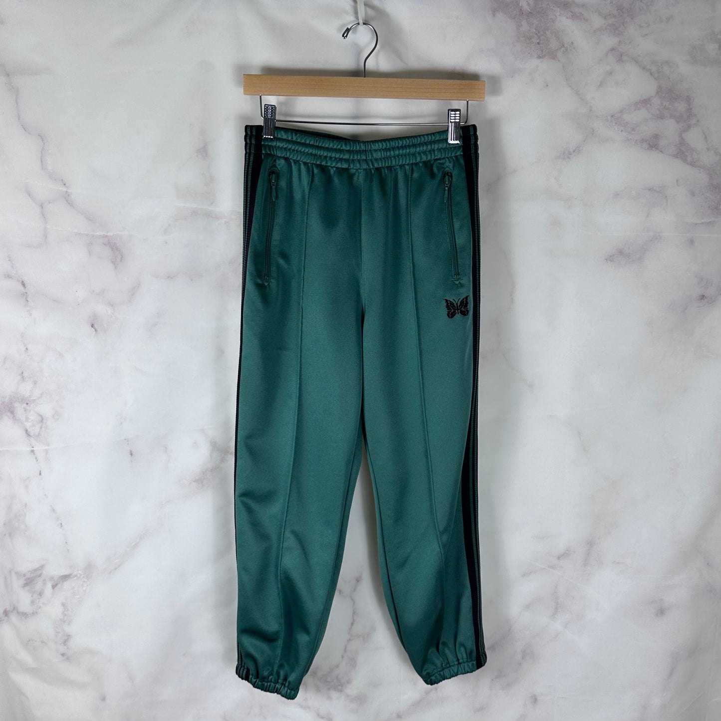 Needles Green Pleated Track Pant Jogger