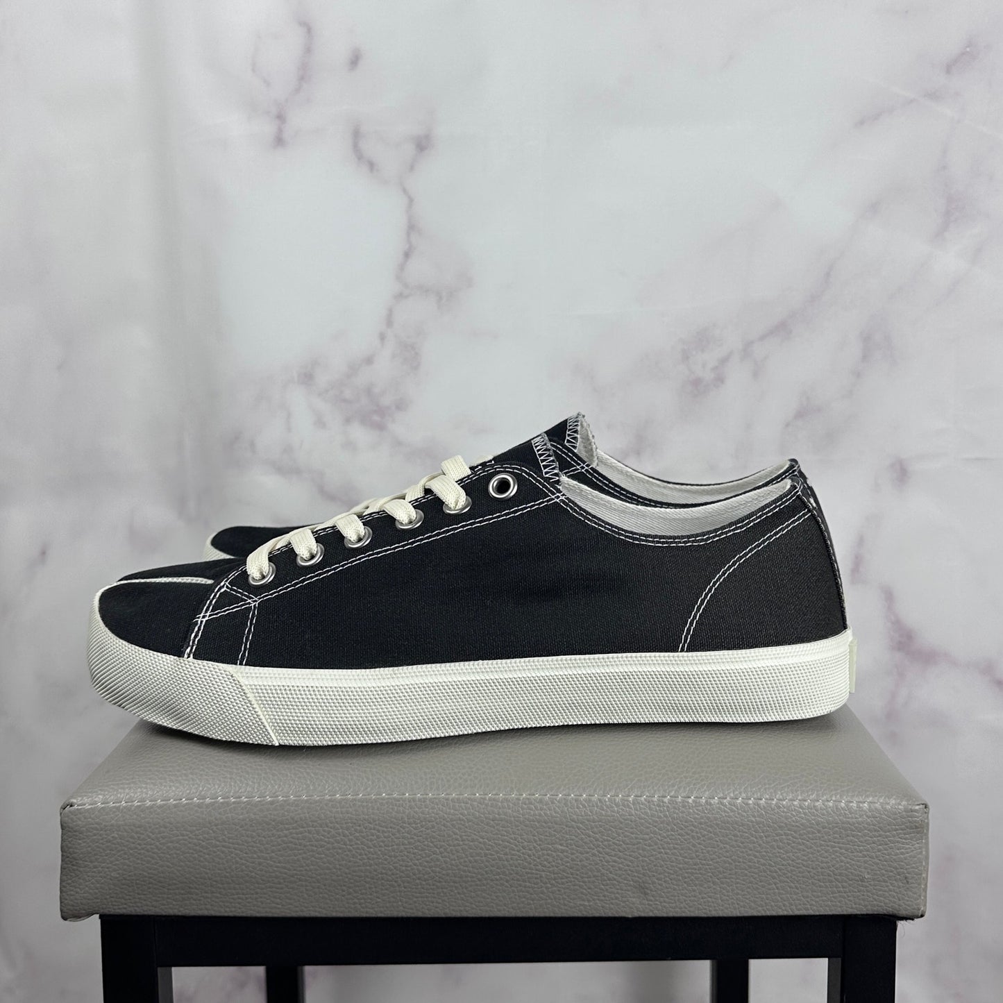 Maison Margiela Tabi Black Canvas Sneakers