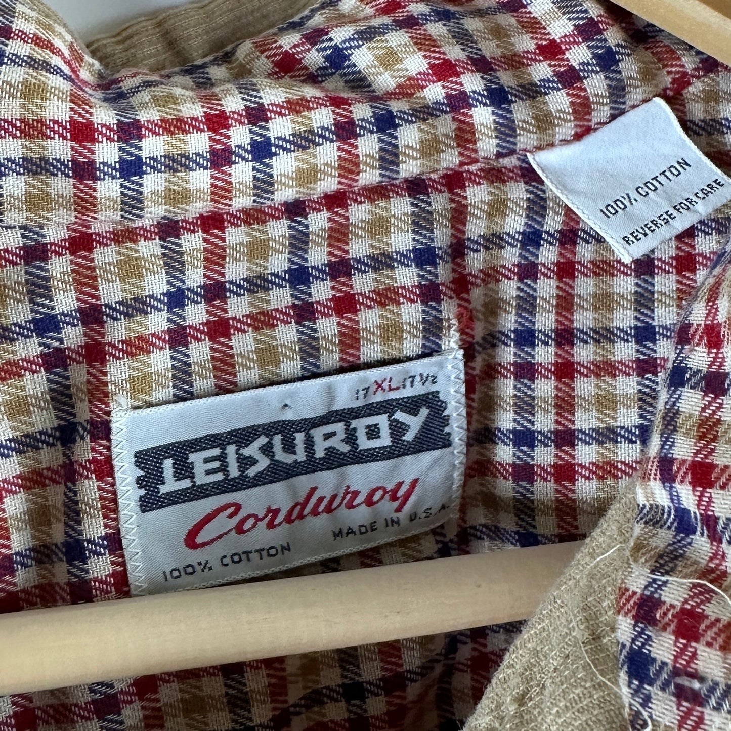 Vintage Leisuroy Tan Button-Up Shirt