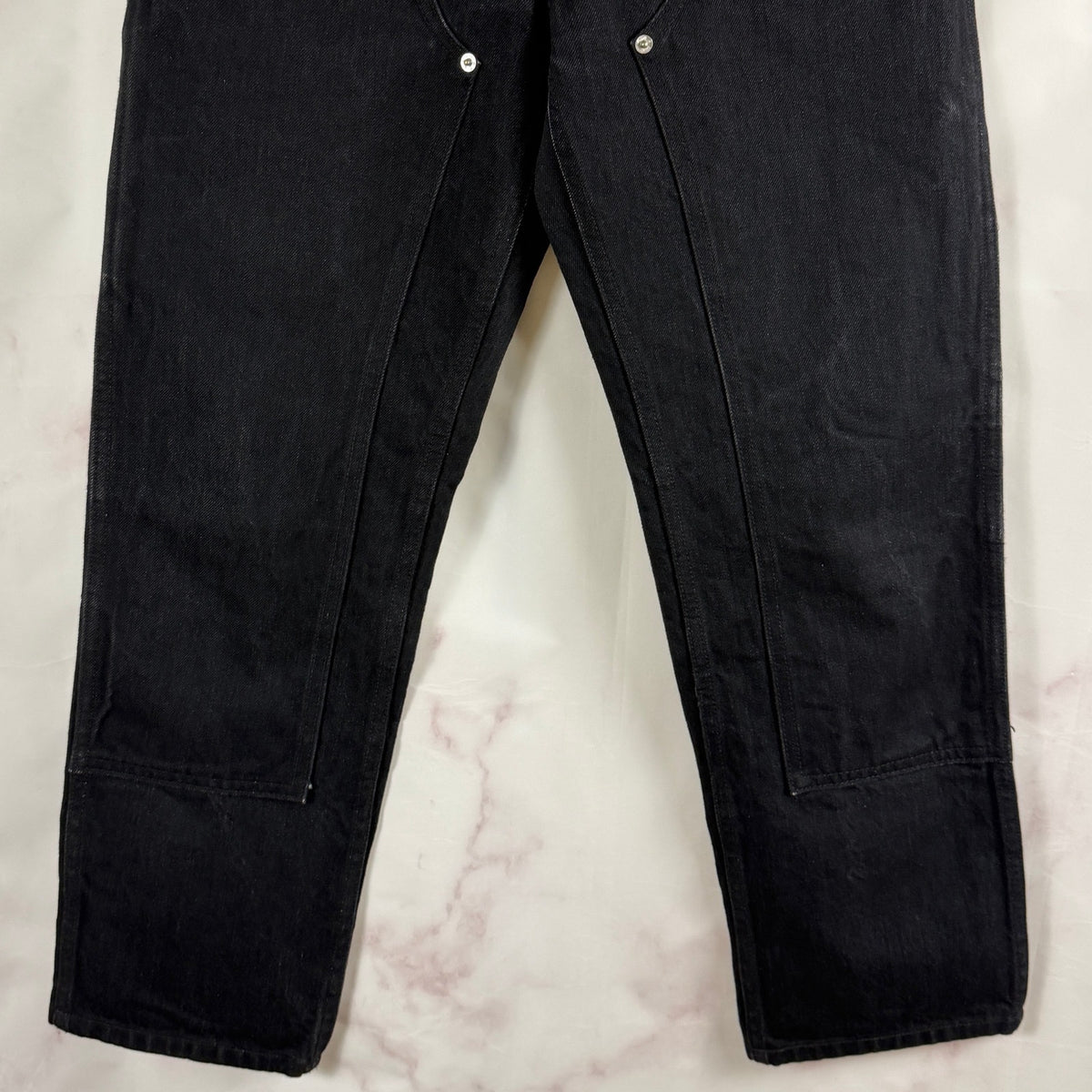 Enfants Riches Deprimes Double Knee Black Carpenter Pants