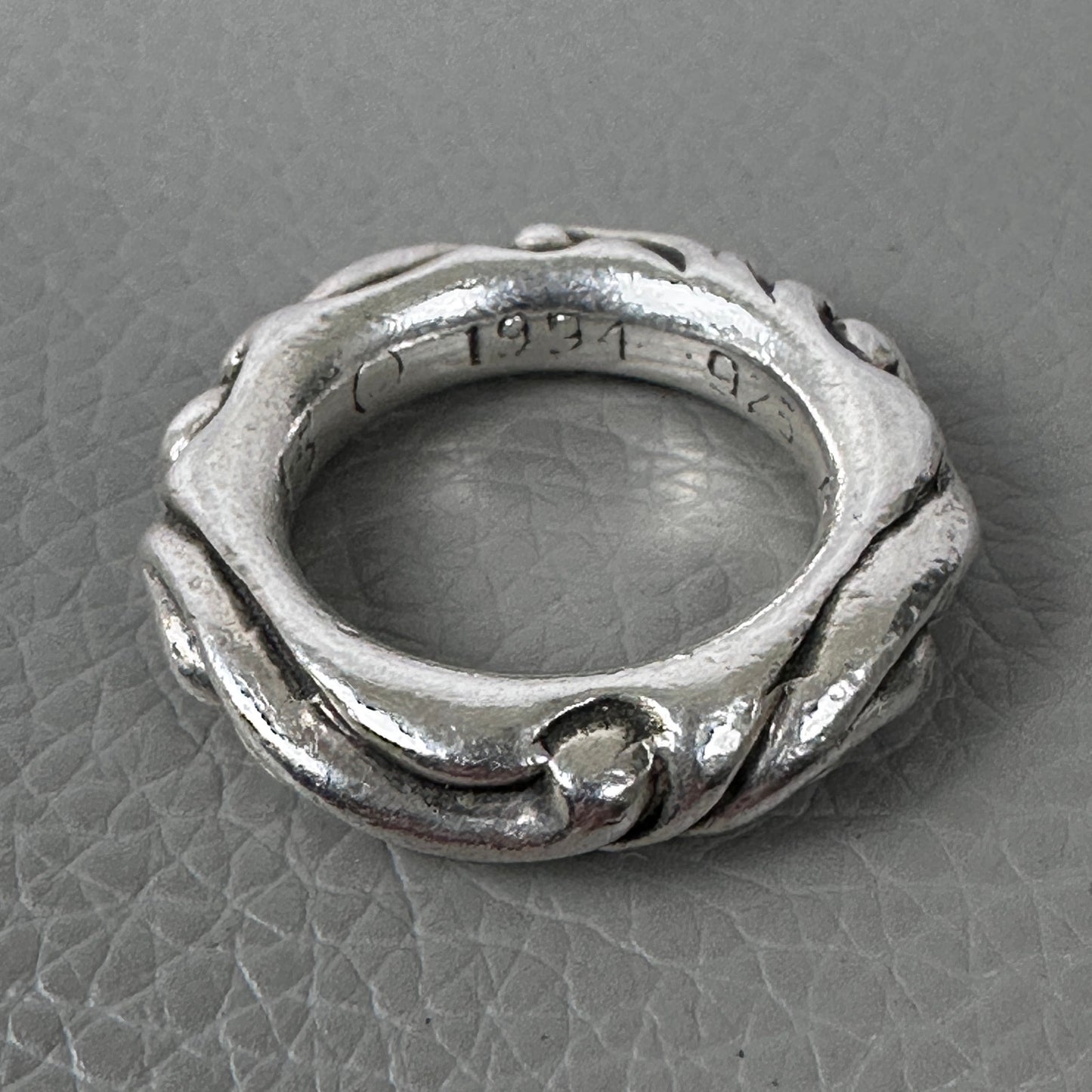 Chrome Hearts Silver Scroll Ring
