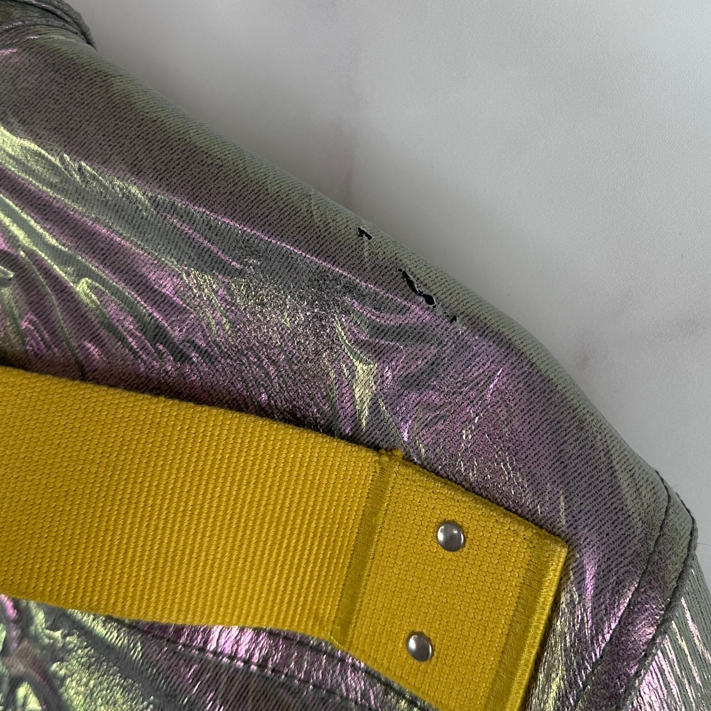Rick Owens S/S20 Iris Shiny Denim Outershirt