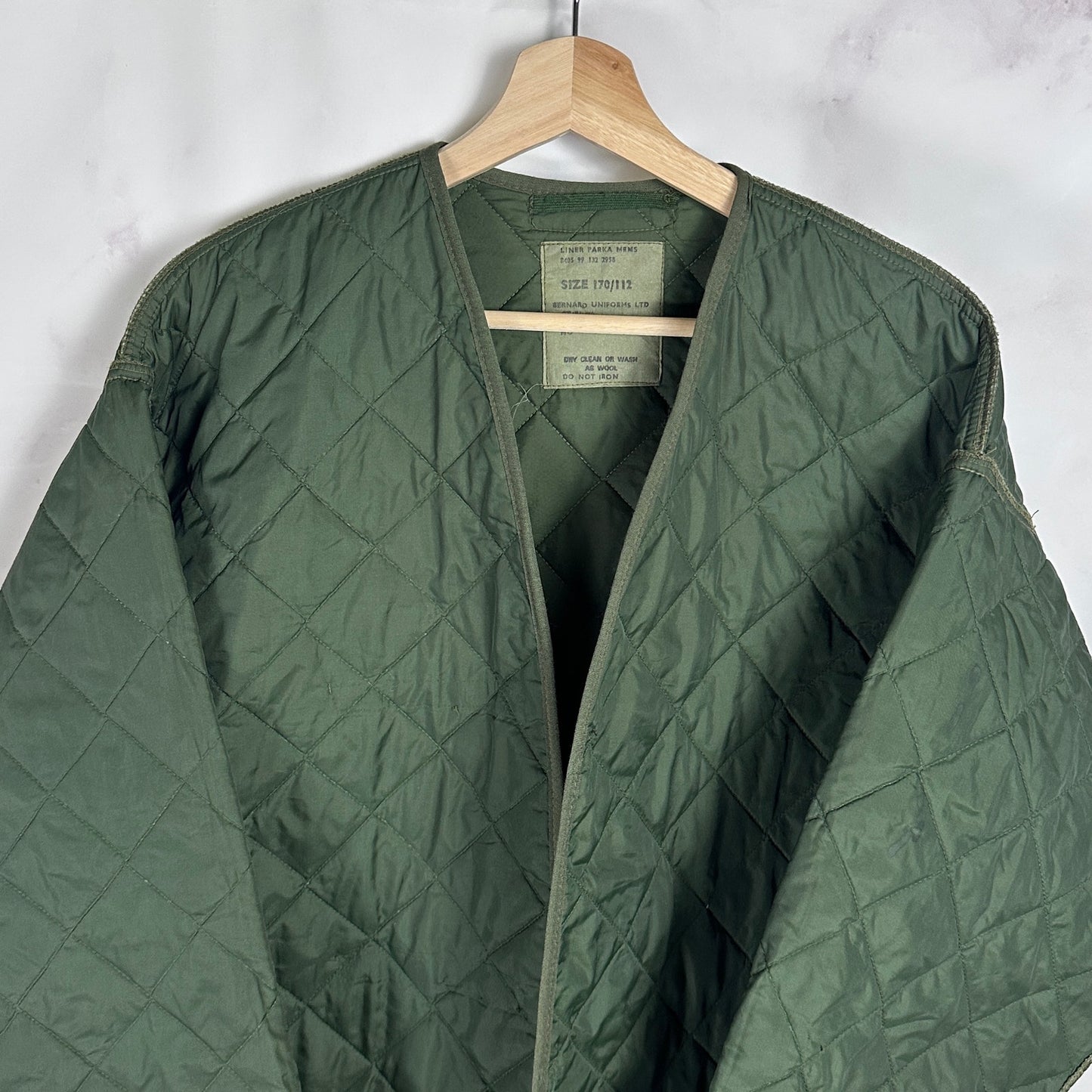 Vintage British Army Green Parka Liner