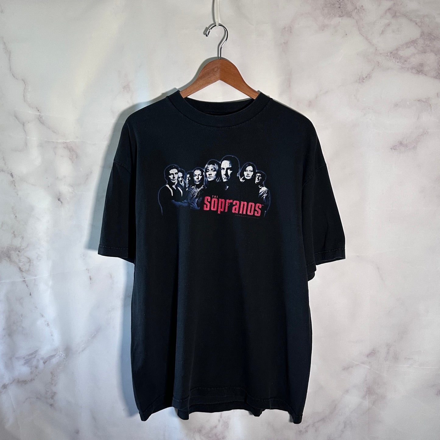 The Sopranos HBO Official 2000 Print Black Graphic Tee