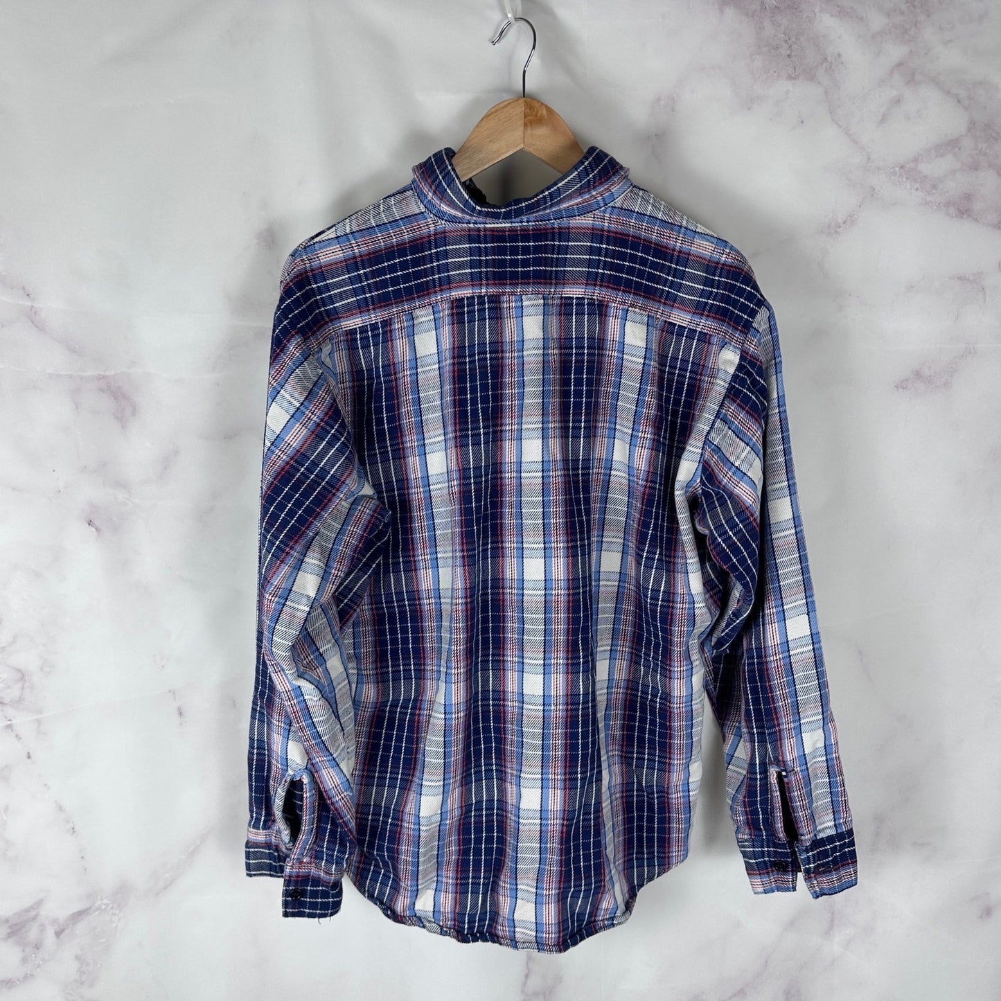 Vintage Five Brother Blue Plaid Flannel