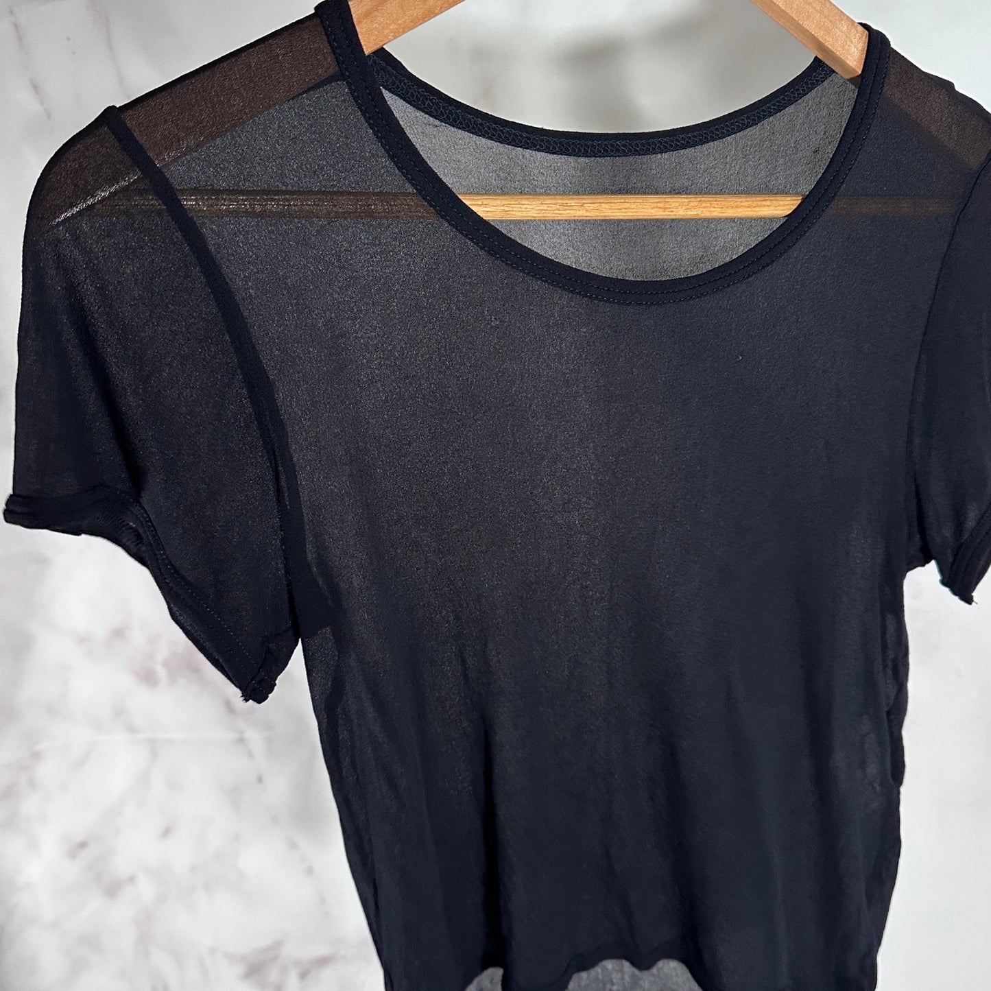 Comme des Garçons Archive AD1993 Black Mesh Tee