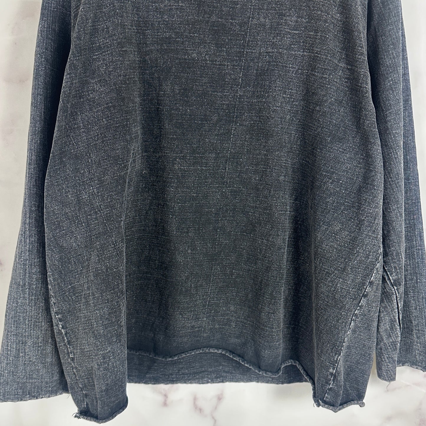 Yeezy Acid Wash Black Box Longsleeve Shirt