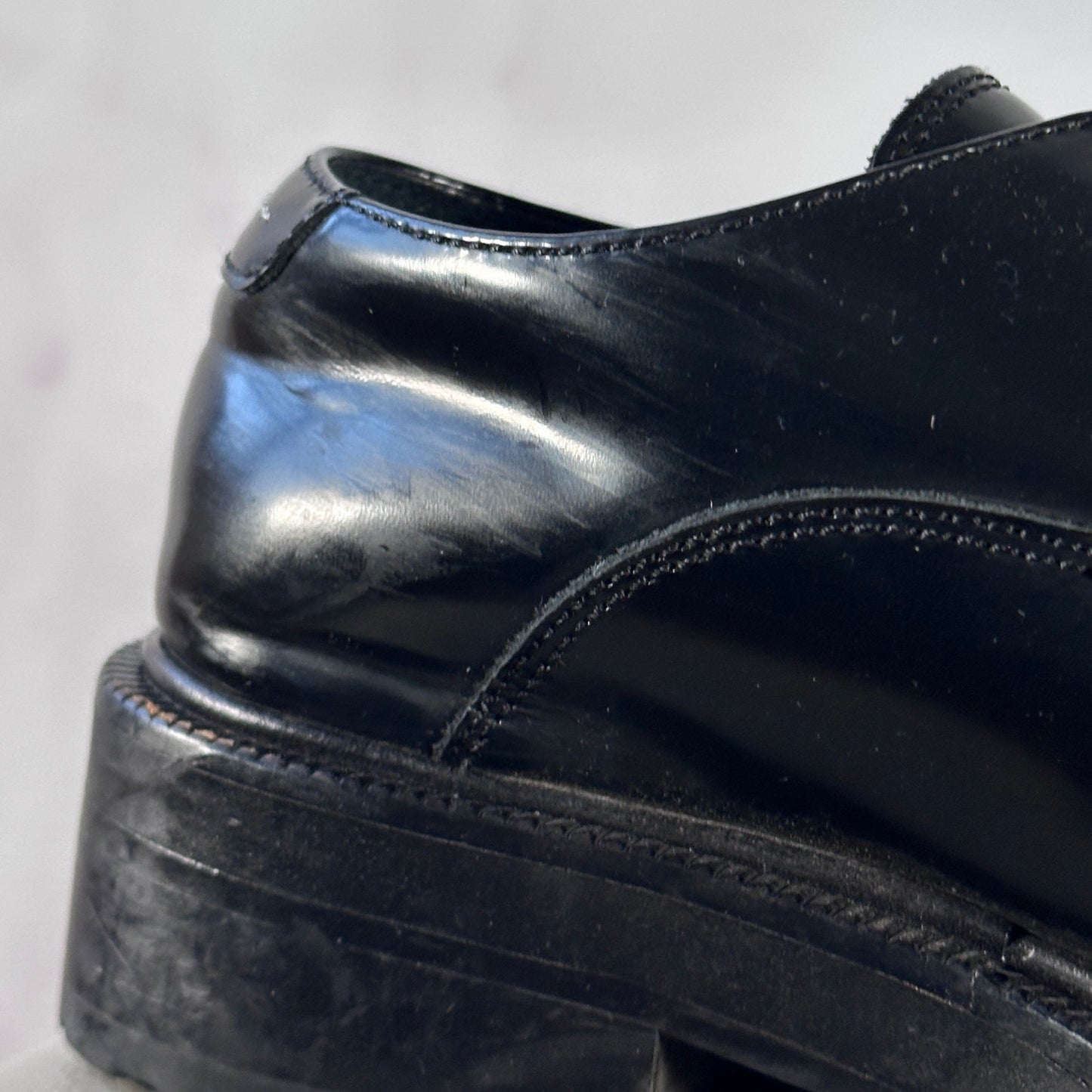 Maison Margiela MM6 Black Leather Derby