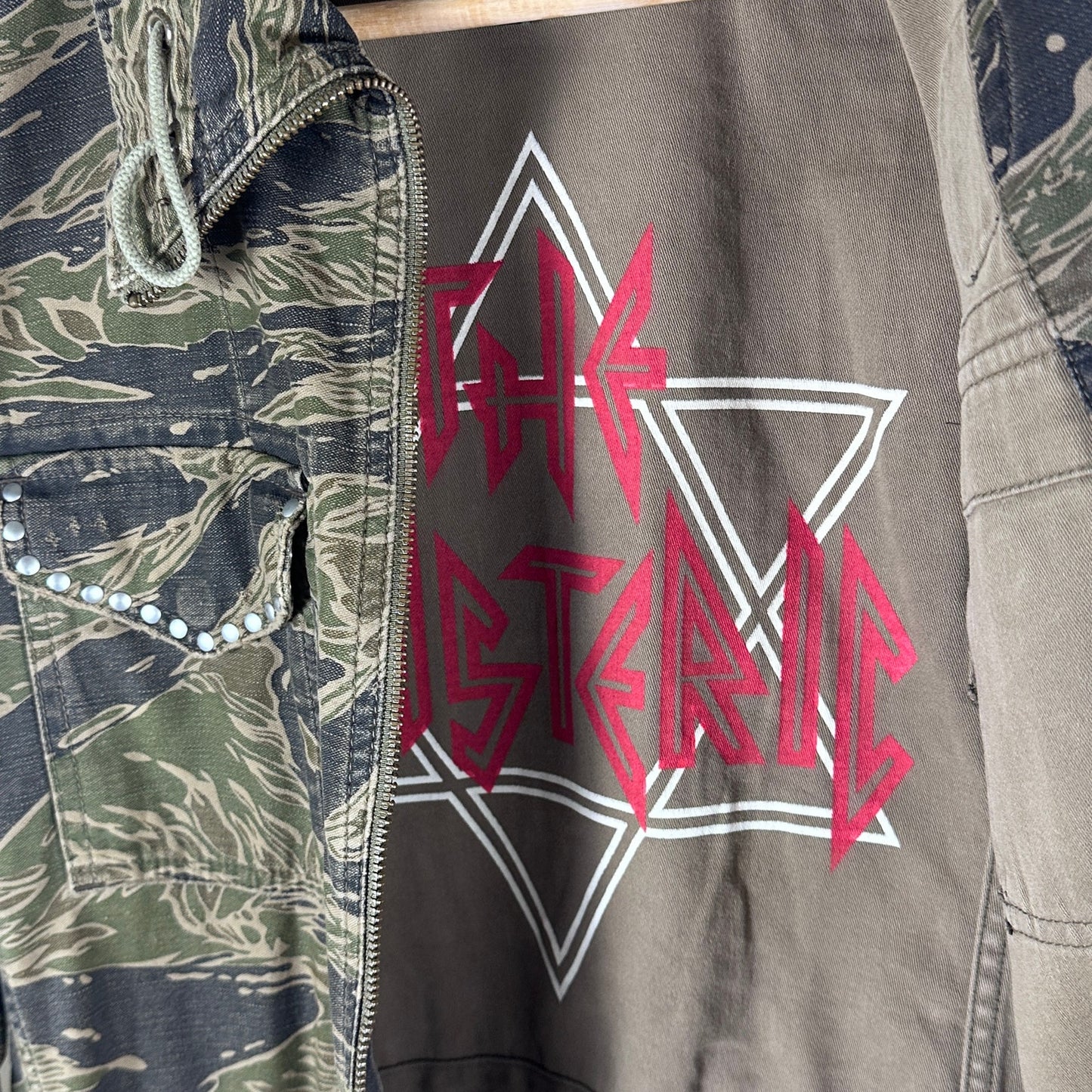 Hysteric Glamour Tiger Camo Studded Punk Field Jacket