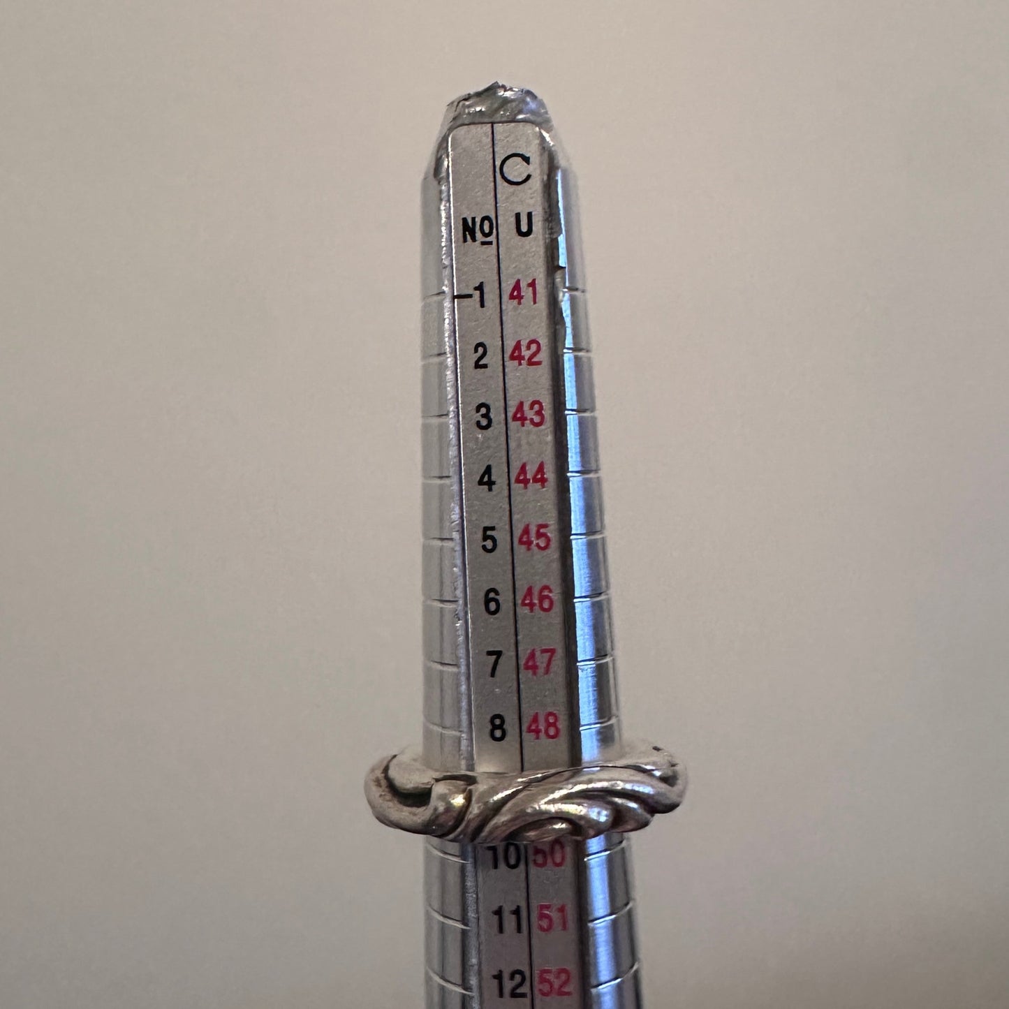 Chrome Hearts Silver Scroll Ring