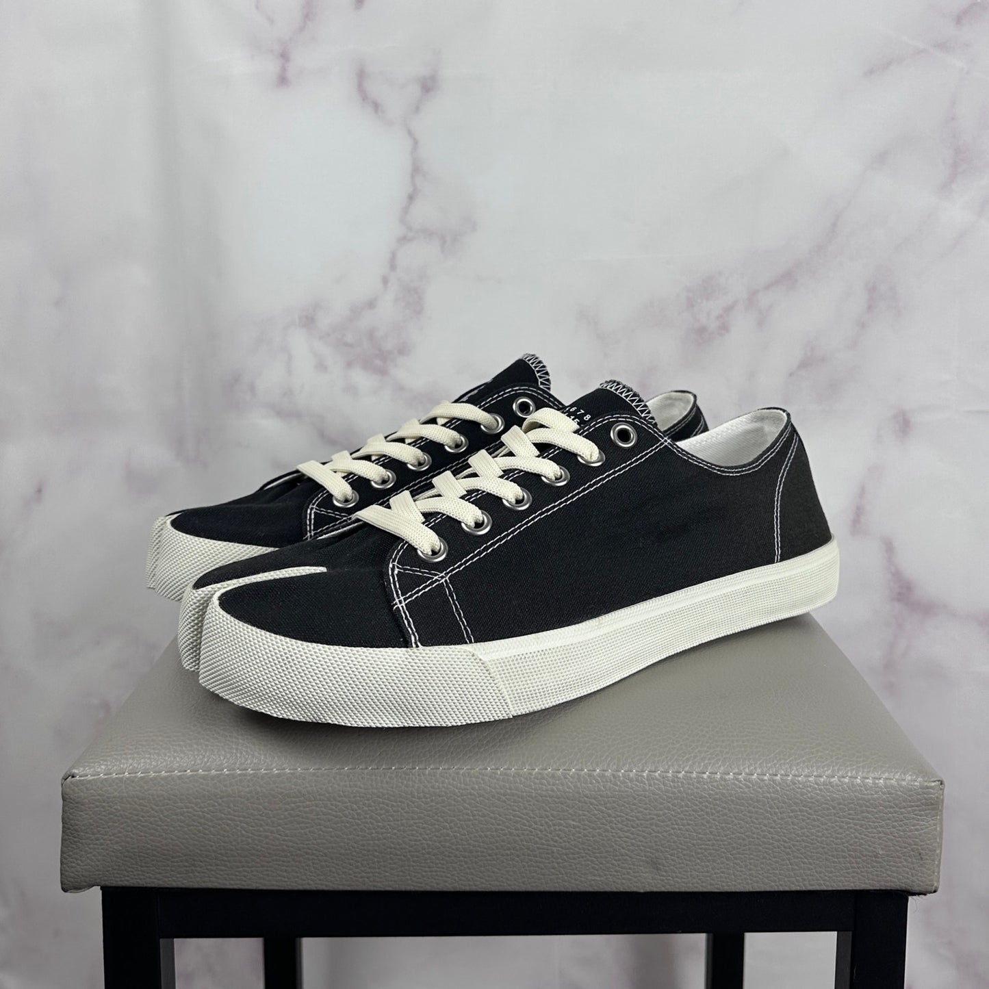 Maison Margiela Tabi Black Canvas Sneakers