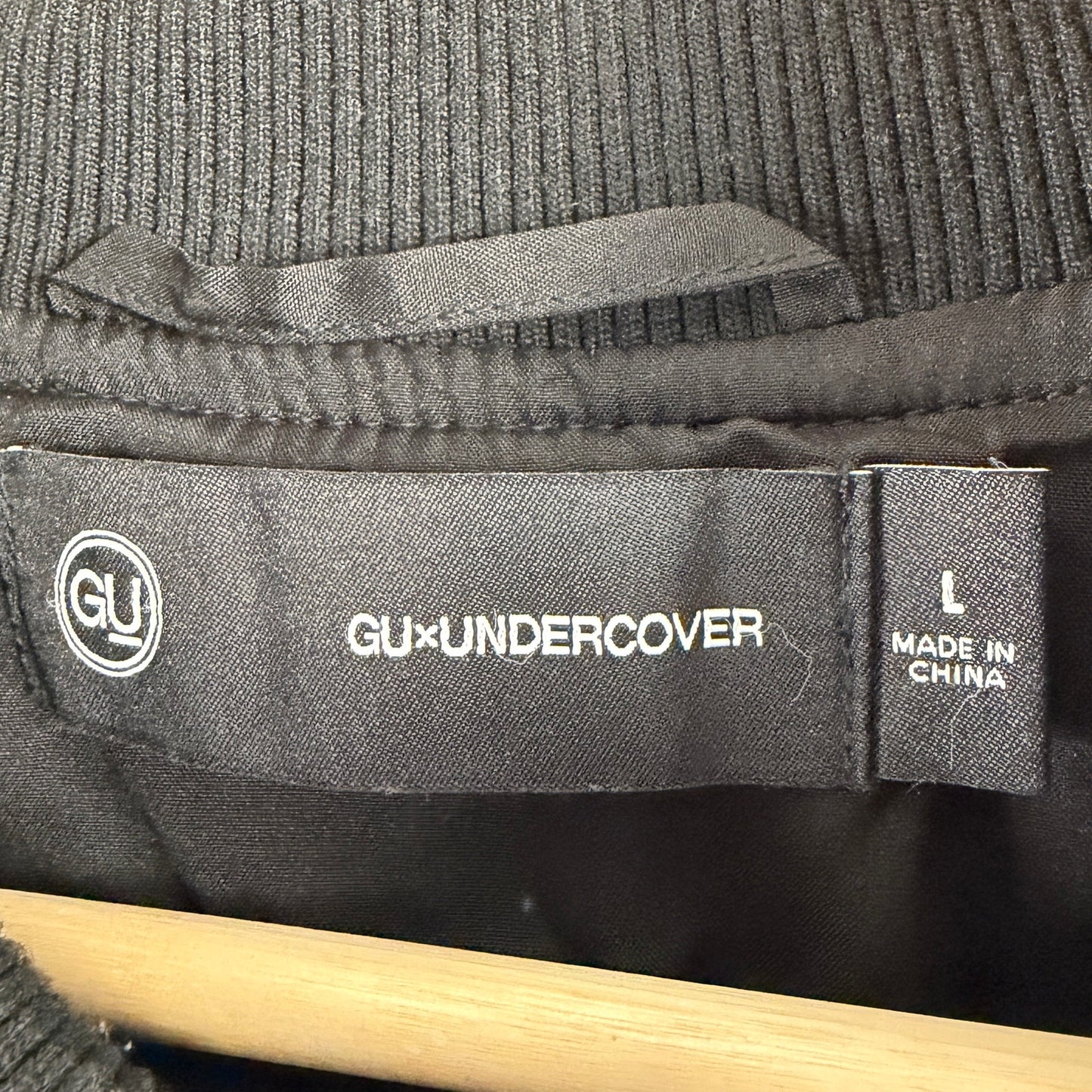 Undercover x GU Kosmik Noise Black Varsity Jacket