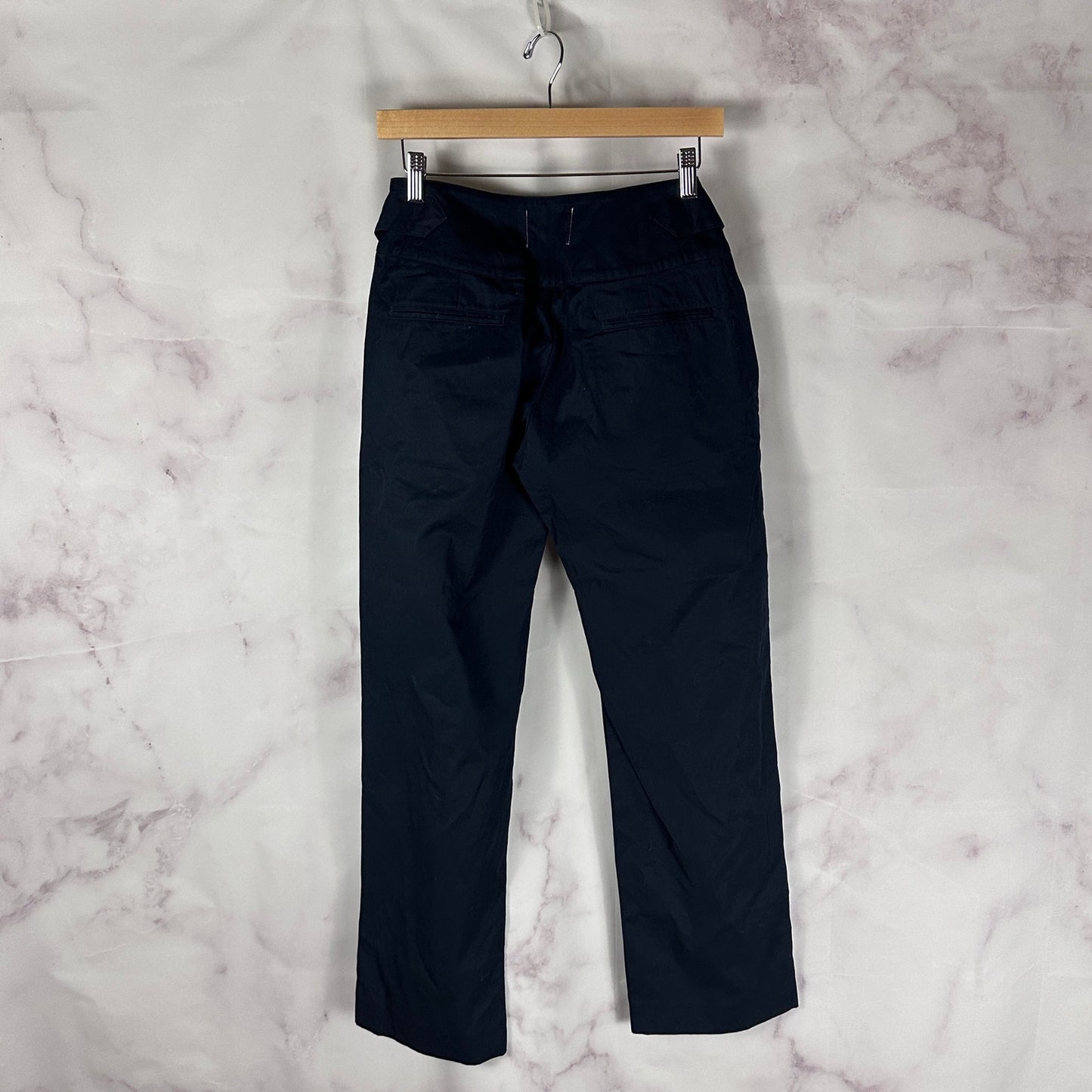 Nepenthes Navy Blue Waist Tie Pants