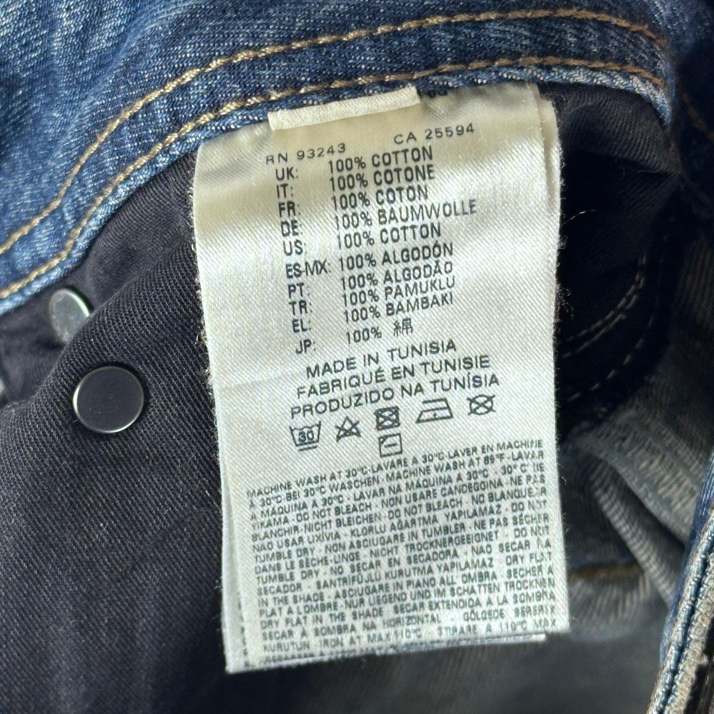 Diesel Black Gold Distressed Repaired Denim