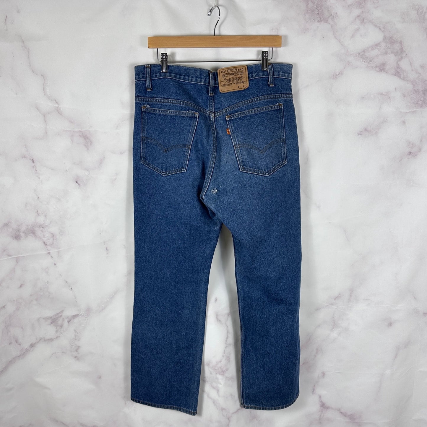 Vintage Levi's 80s Orange Tab Straight Denim