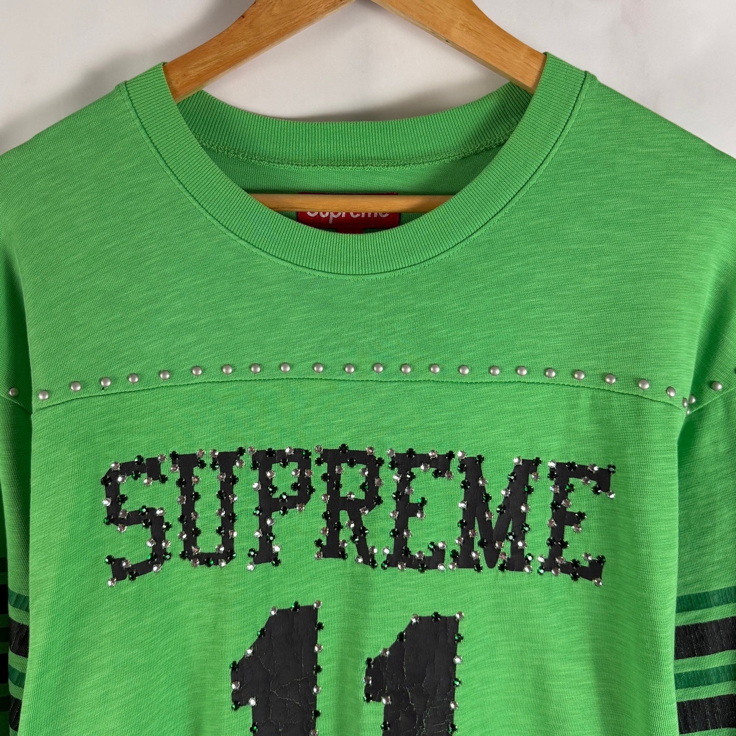 Supreme S/S26 Studded Green Football Top