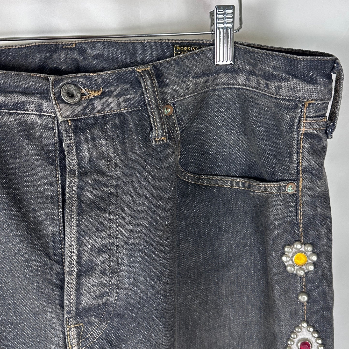 Kapital Kountry Black Jewel Denim Jeans