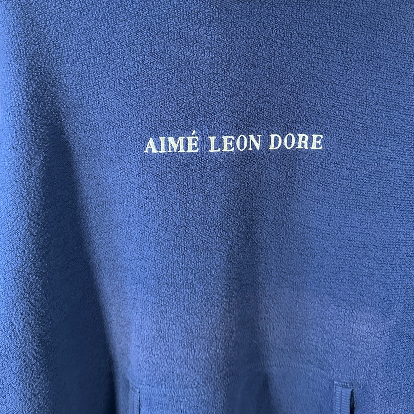 Aime Leon Dore F/W18 Blue Reverse Fleece Hoodie